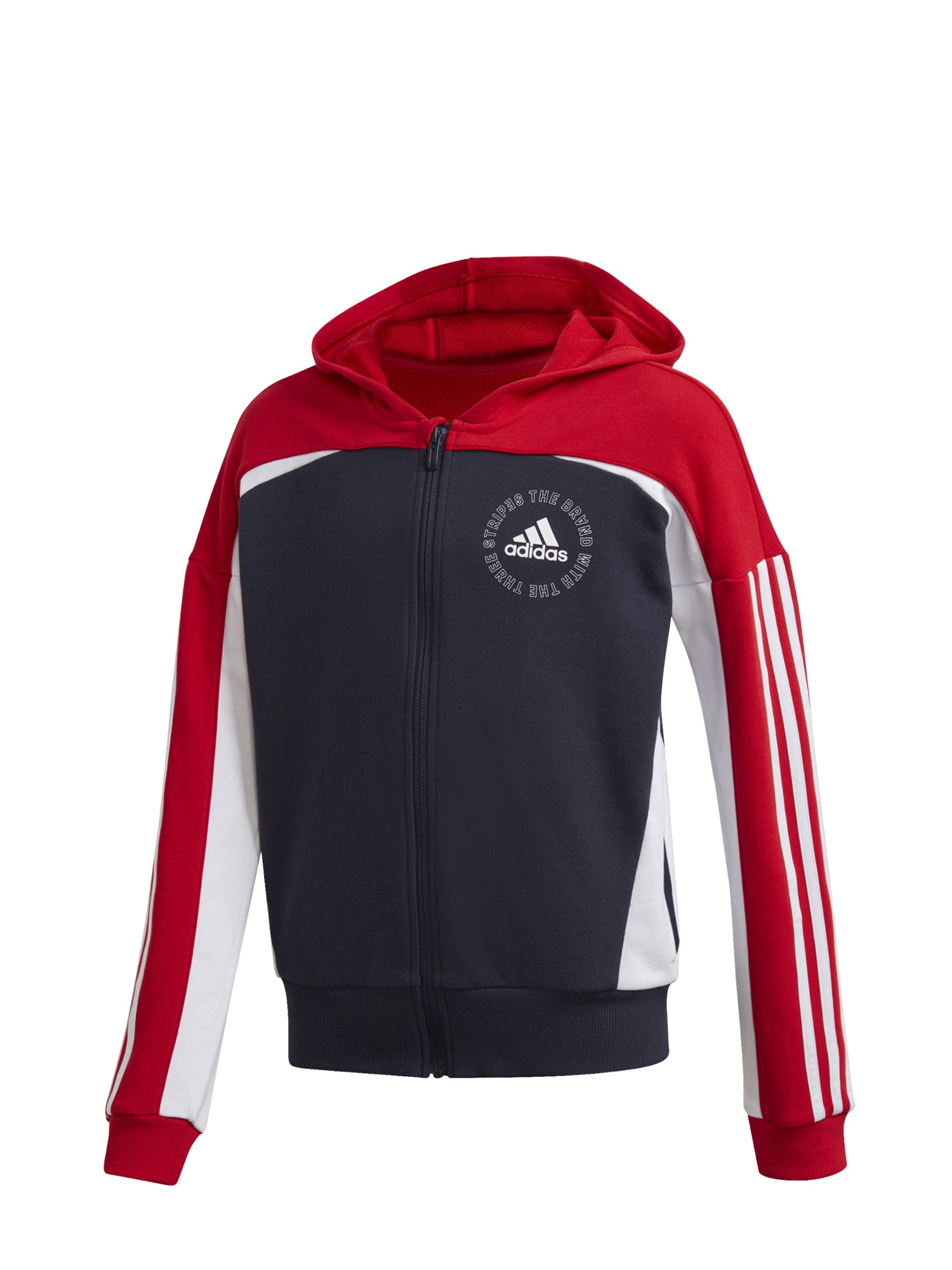 FELPA CON CAPPUCCIO BOLD FULL-ZIP