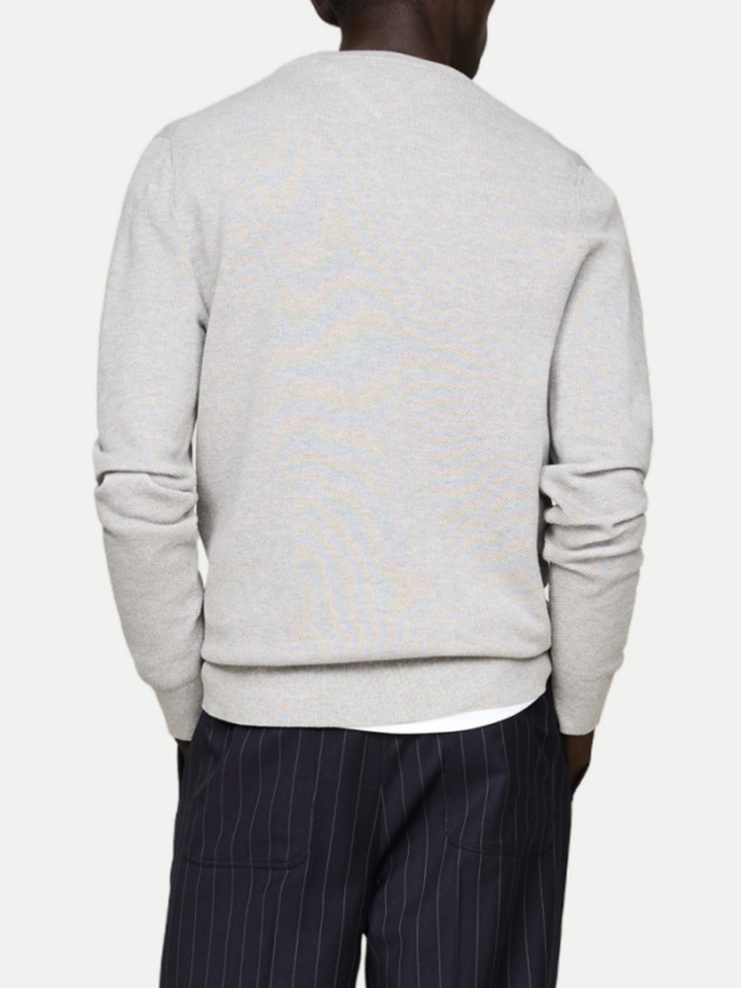 TOMMY HILFIGER PULLOVER IN MAGLIA TRAMATA GRIGIO