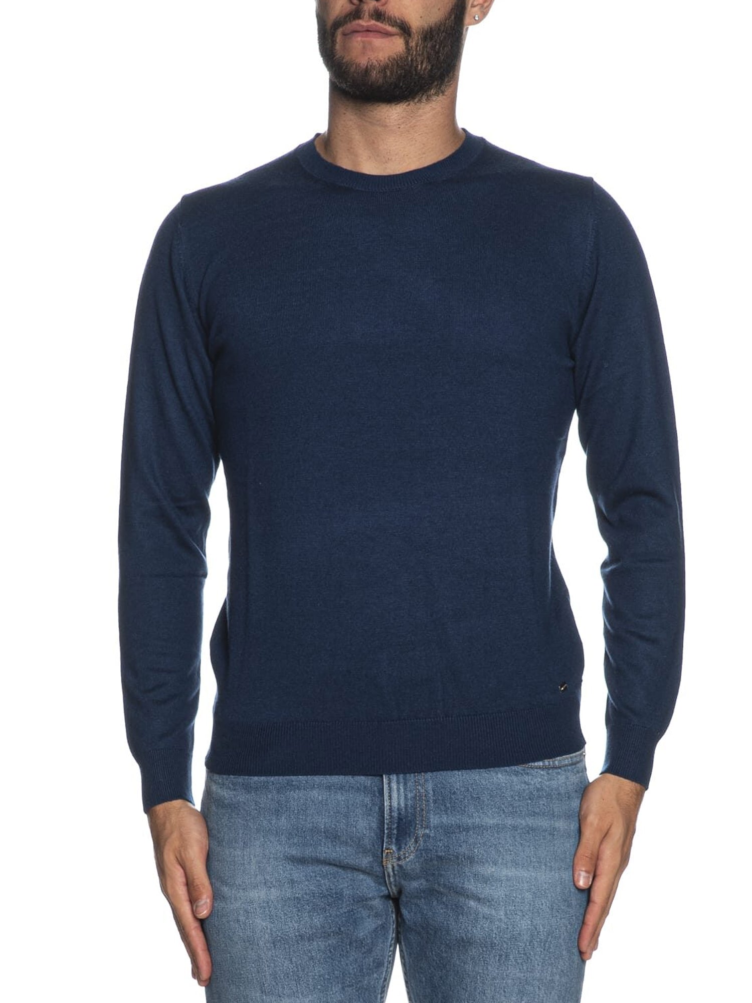 MARKUP PULLOVER GIROCOLLO BLU