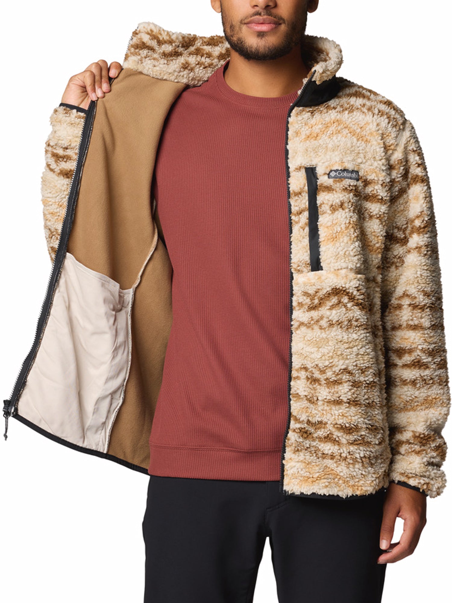 COLUMBIA PILE WINTER PASS™ PRINTED II BEIGE - MARRONE