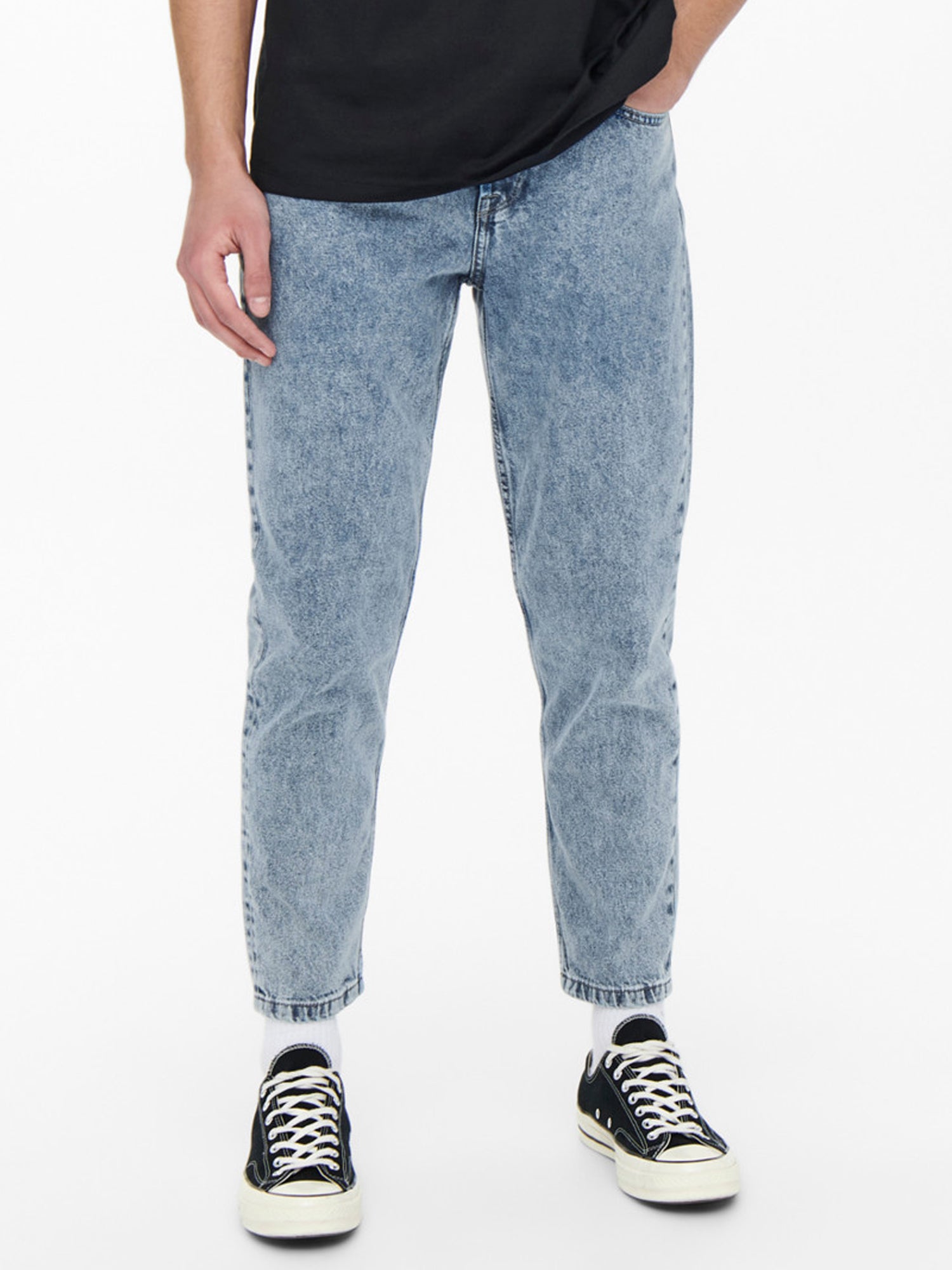 ONLY&SONS JEANS 7/8 IN DENIM BLU