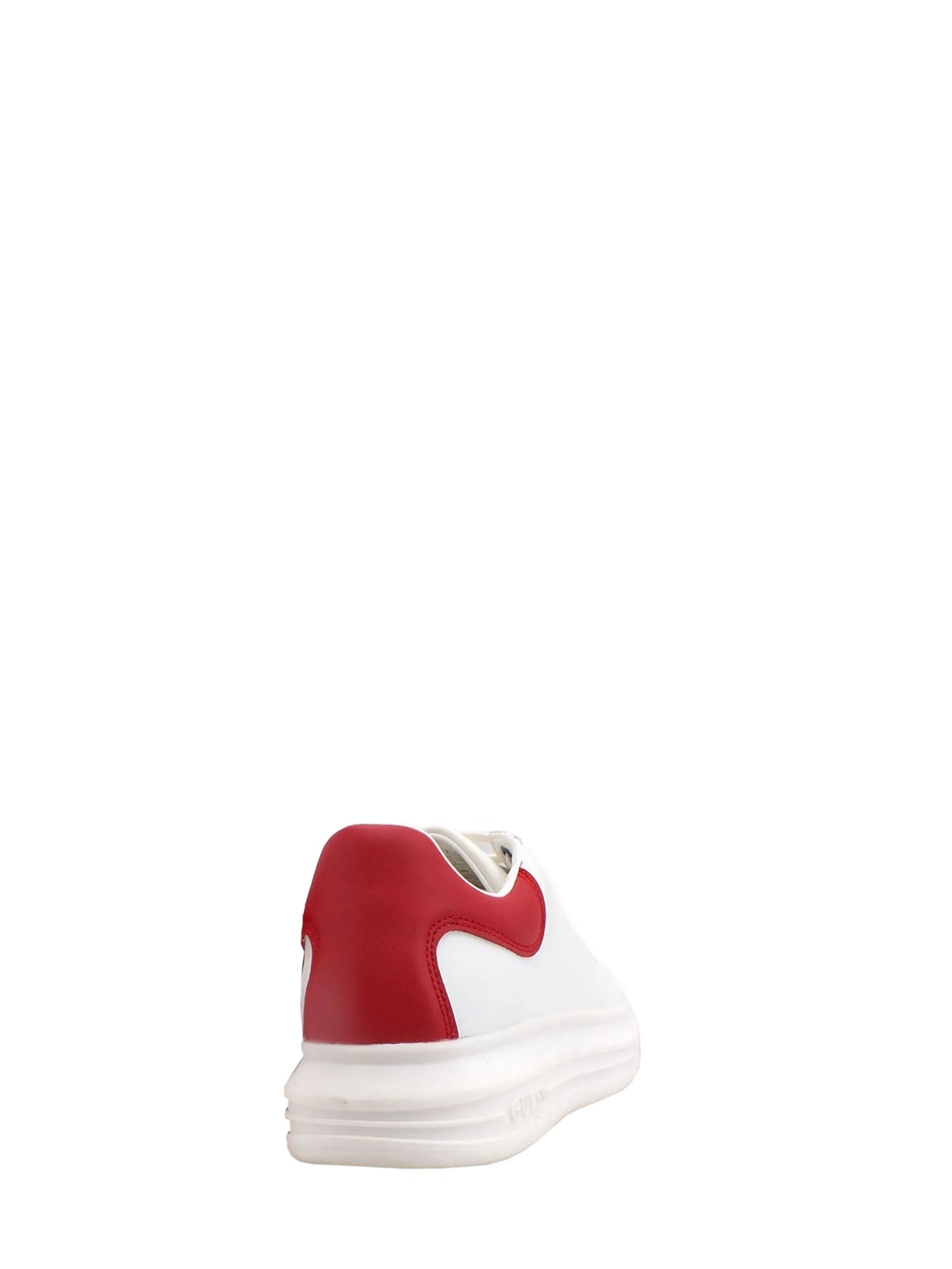 GUESS JEANS SNEAKERS SALERNO BIANCO - ROSSO
