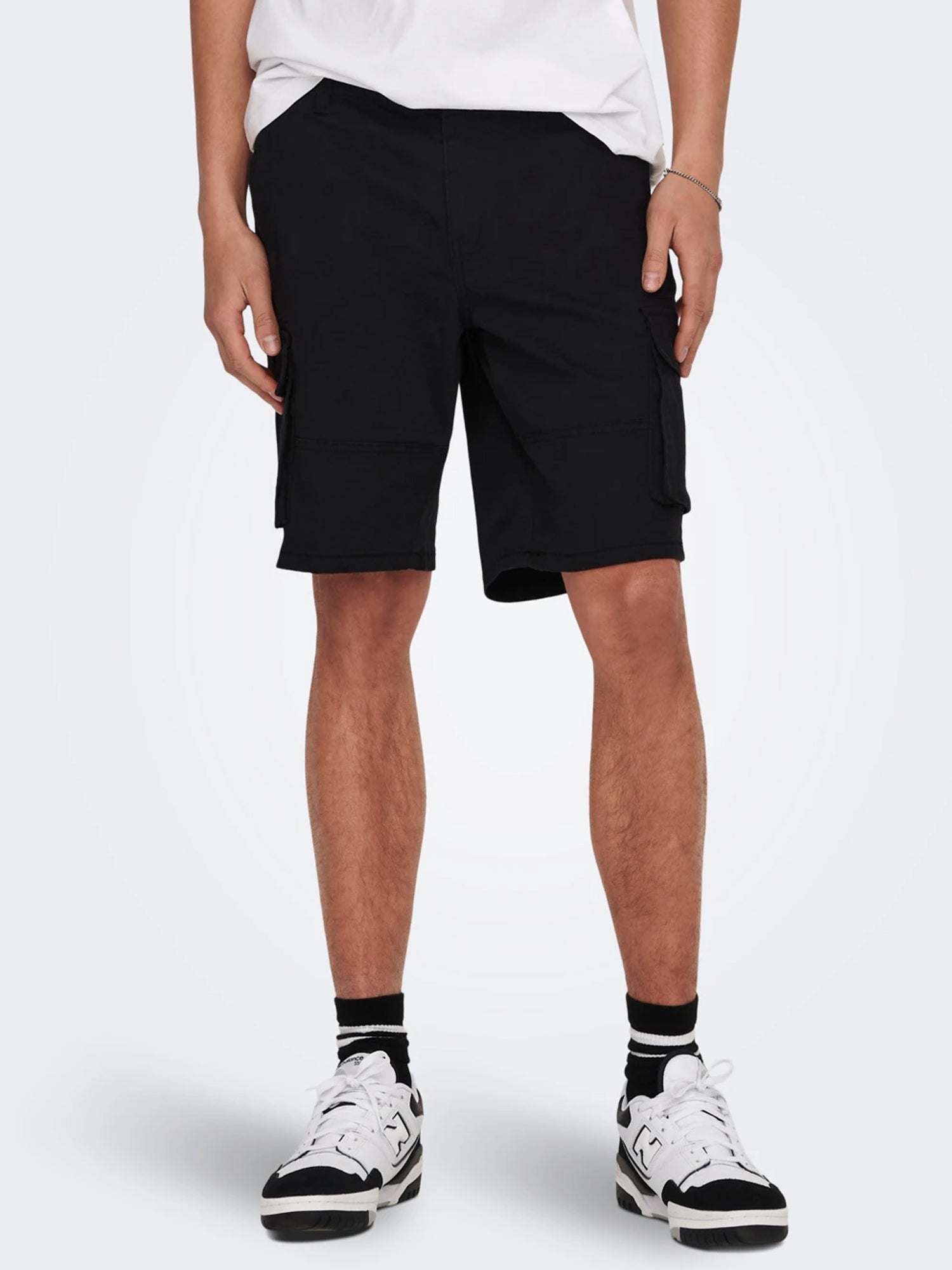 ONLY&SONS SHORTS CARGO NERO