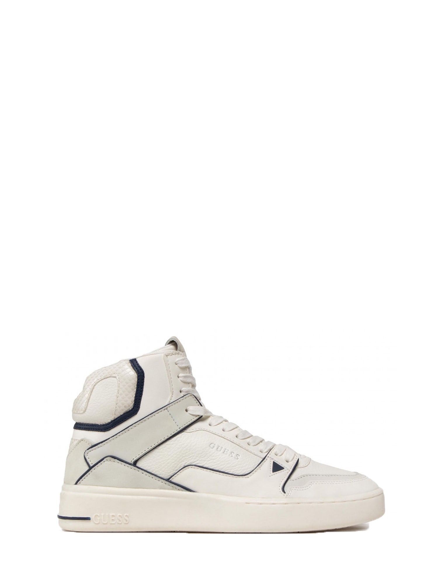 GUESS JEANS SNEAKERS VERONA BASKET MID BIANCO