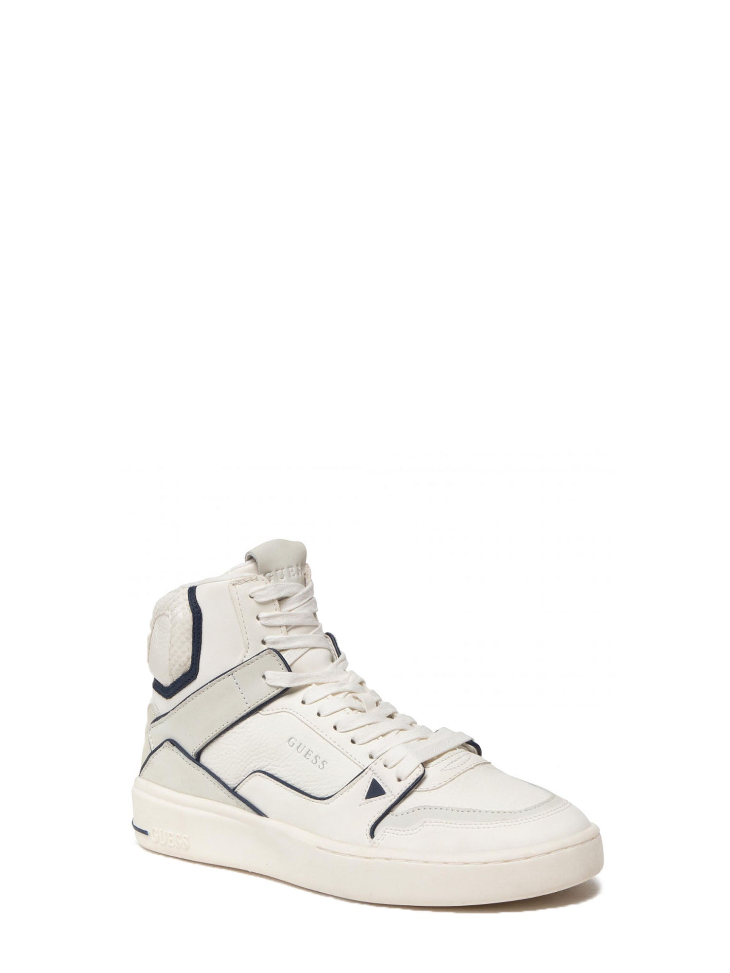 GUESS JEANS SNEAKERS VERONA BASKET MID BIANCO