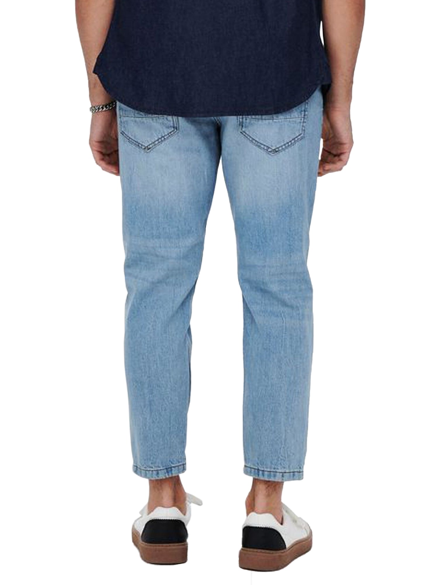 ONLY&SONS JEANS CROPPED IN DENIM BLU