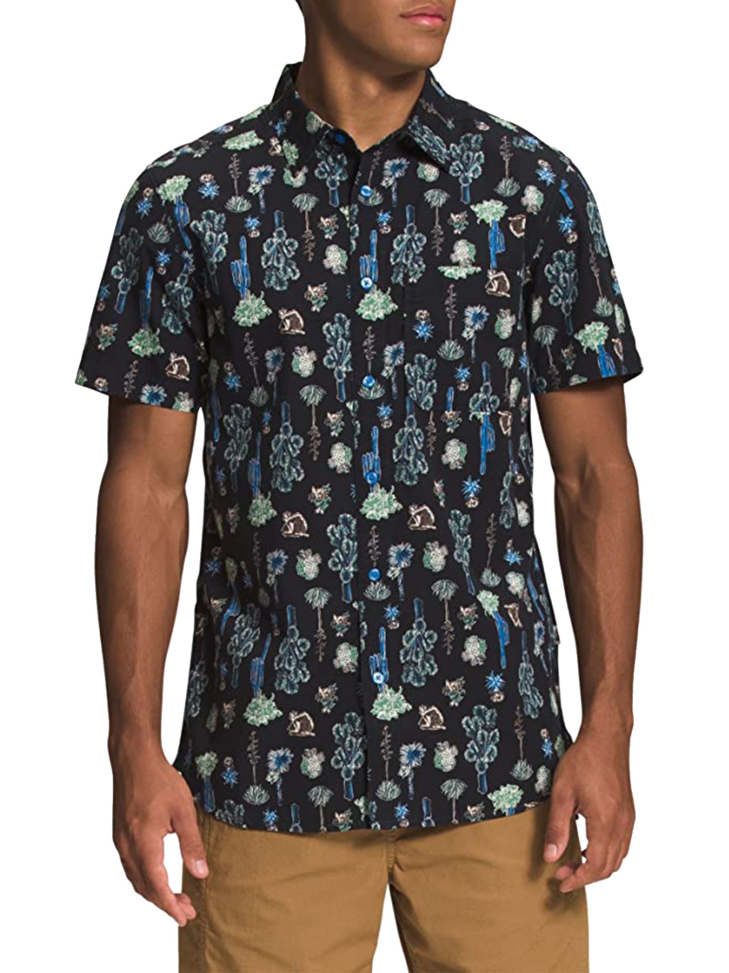 THE NORTH FACE SHORT-SLEEVE BAYTRAIL PATTERN SHIRT