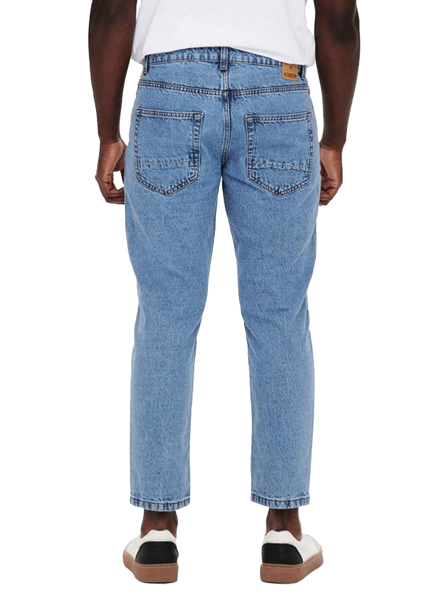 ONLY&SONS JEANS CROPPED IN DENIM BLU