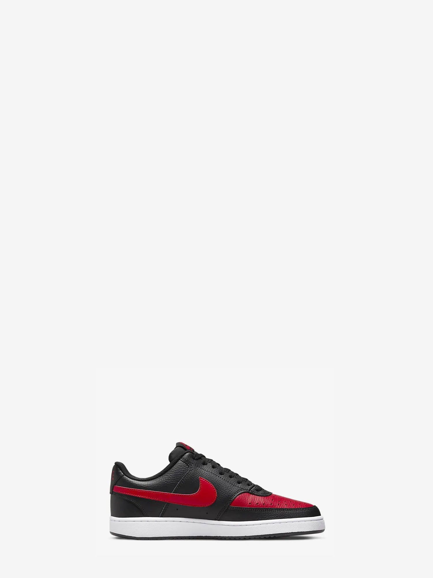 NIKE SNEAKERS COURT VISION LOW NERO-ROSSO