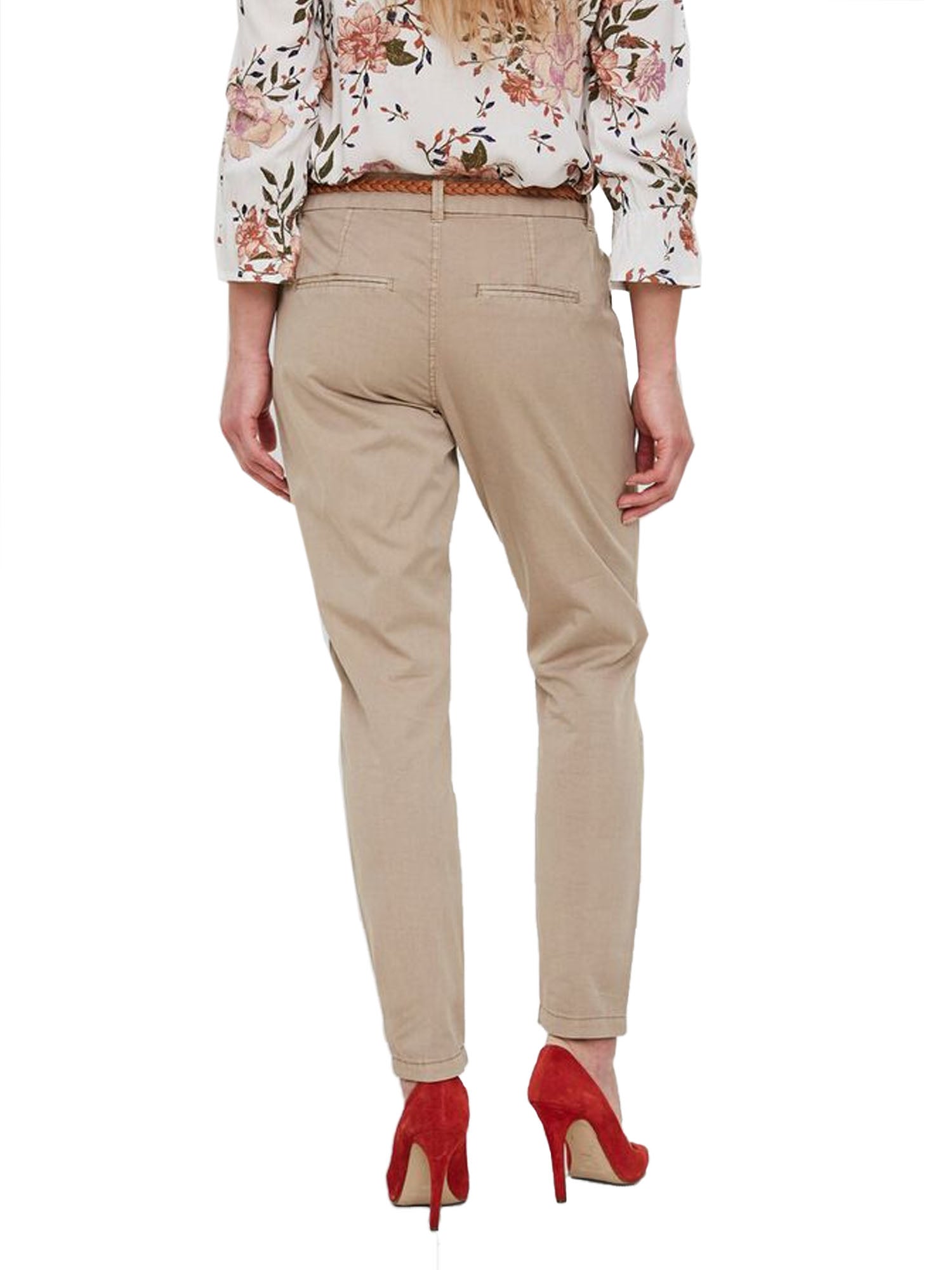 VERO MODA PANTALONE CHINO BEIGE