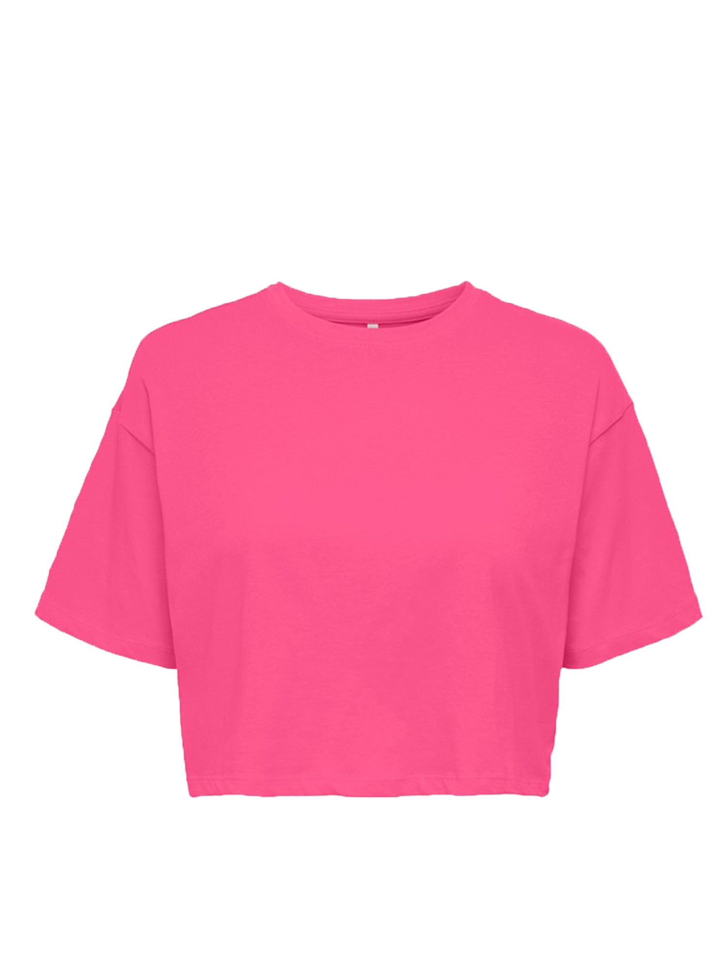 ONLY T-SHIRT BOXY CROPPED FUXIA