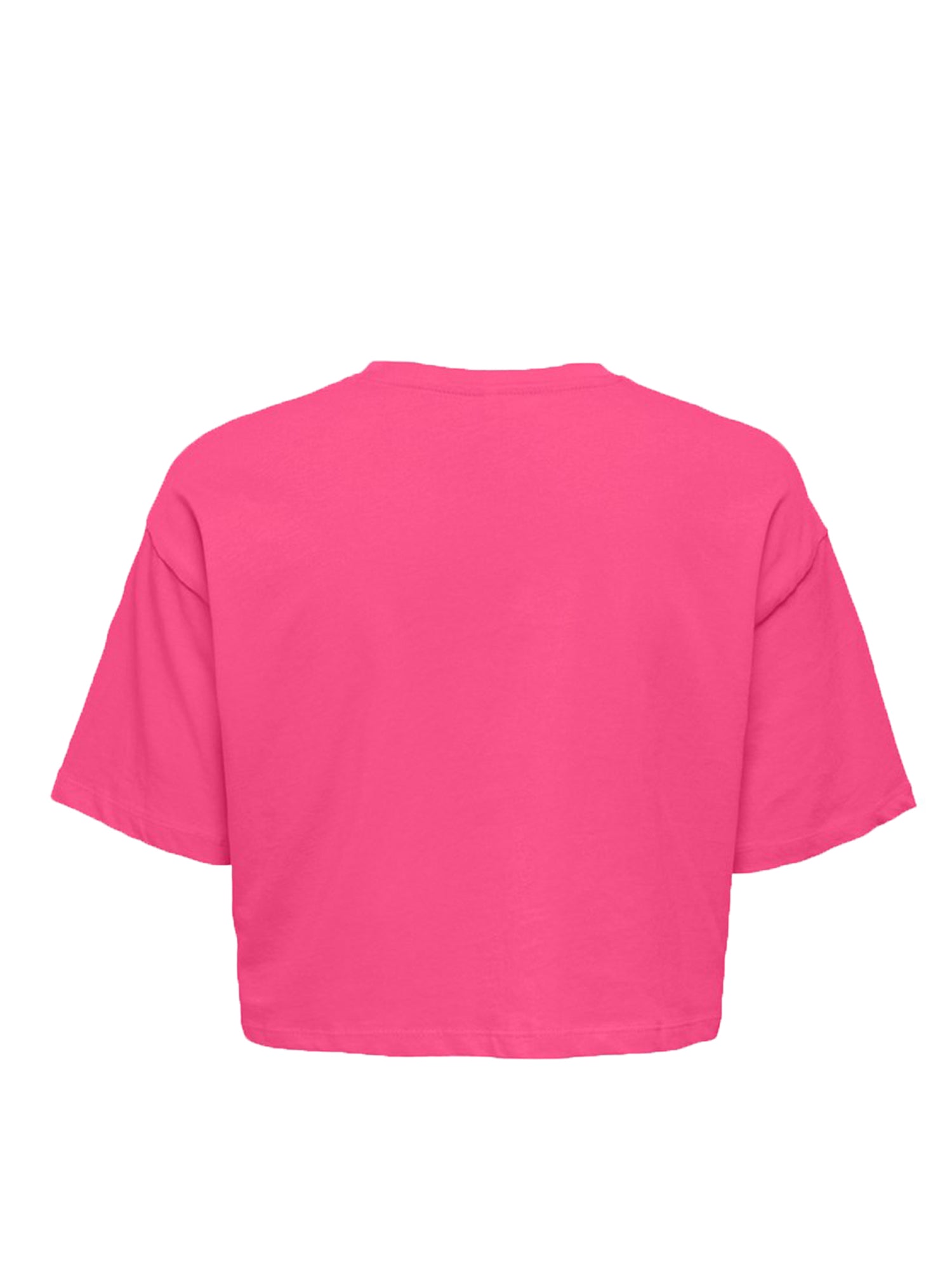 ONLY T-SHIRT BOXY CROPPED FUXIA