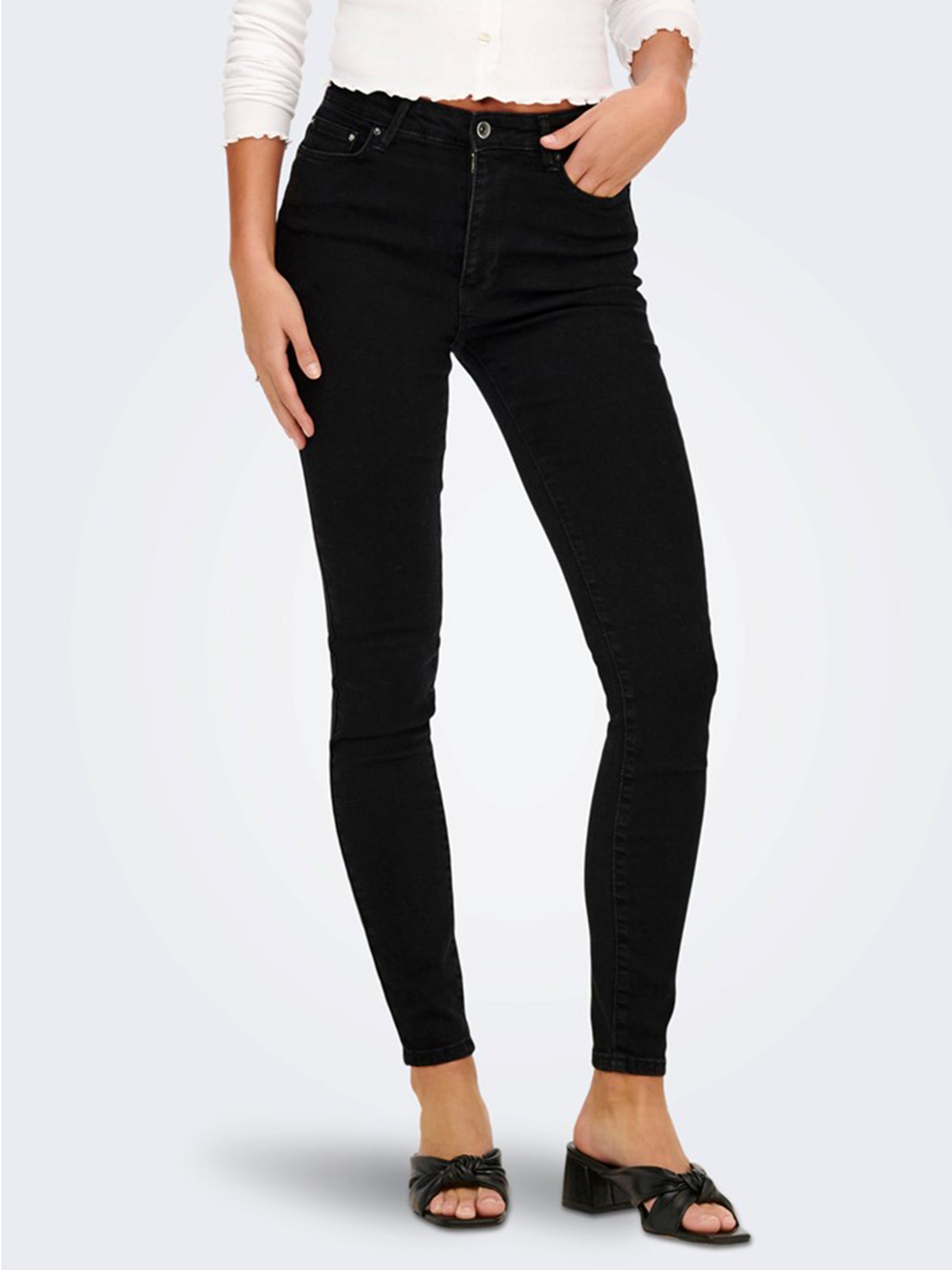 ONLY JEANS SKINNY IN DENIM NERO