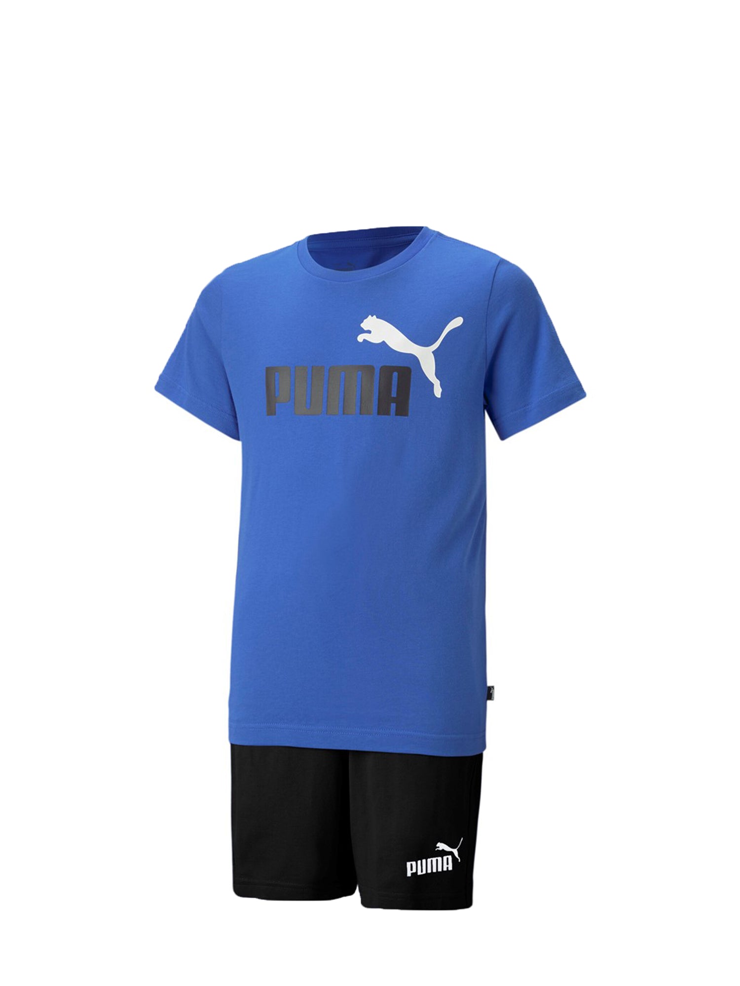 PUMA COMPLETINO SHORT JERSEY BLU ROYAL - NERO