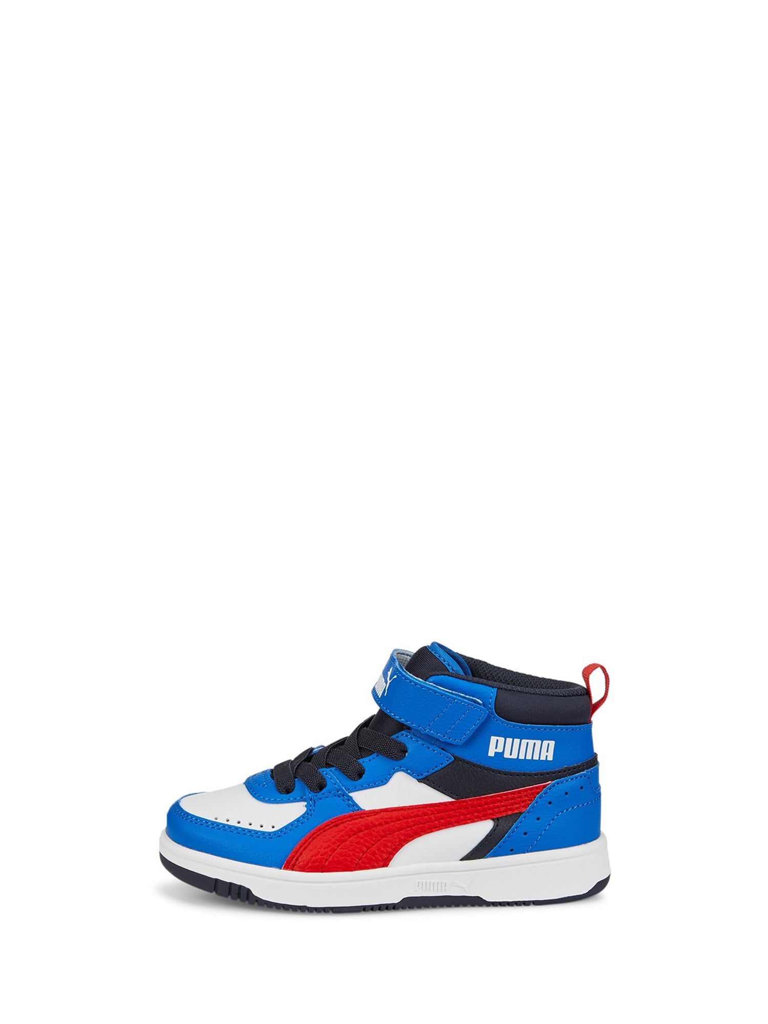 PUMA SNEAKERS REBOUND JOY BLOCKED AC BIANCO - ROSSO - BLU ROYAL