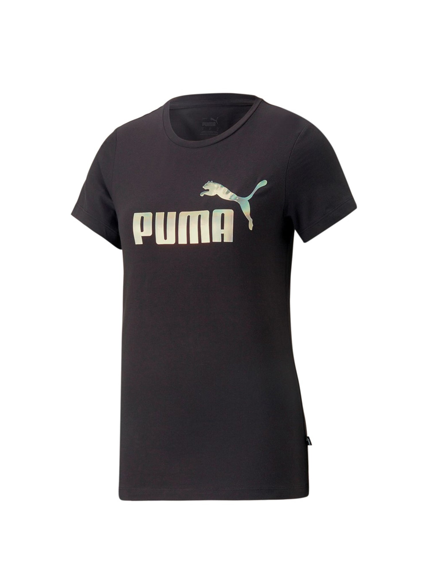 PUMA T-SHIRT MANICA CORTA ESS+NOVA SHINE NERO