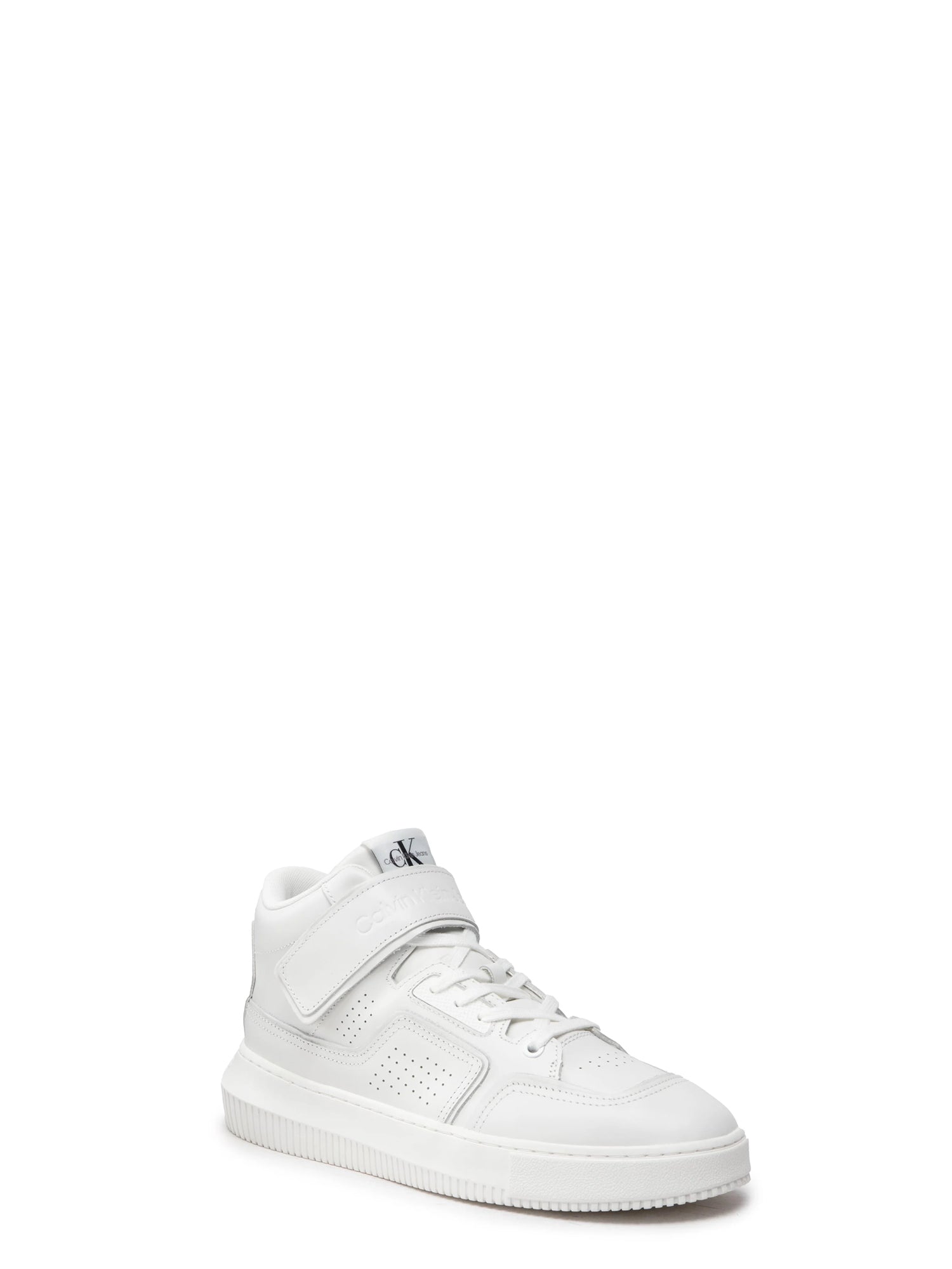 CALVIN KLEIN SNEAKERS CHUNKY CUPSOLE LACEUP MID BIANCO
