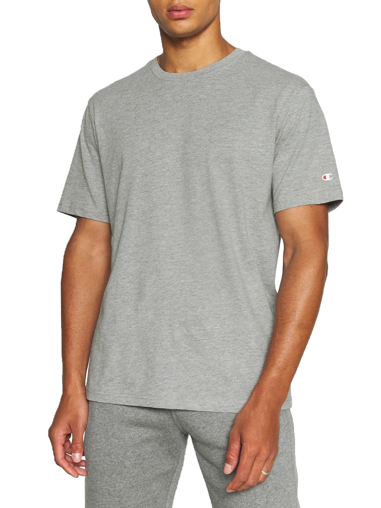 CHAMPION T-SHIRT BASIC GIROCOLLO 2 PACK GRIGIO - NERO