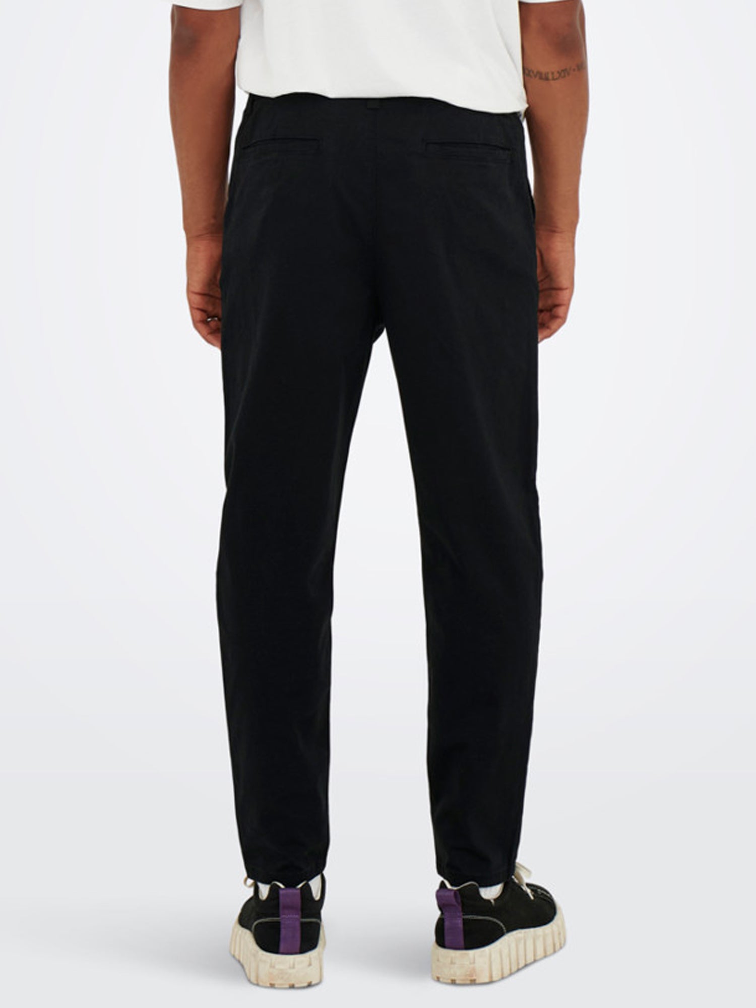 ONLY&SONS PANTALONI CHINO NERO