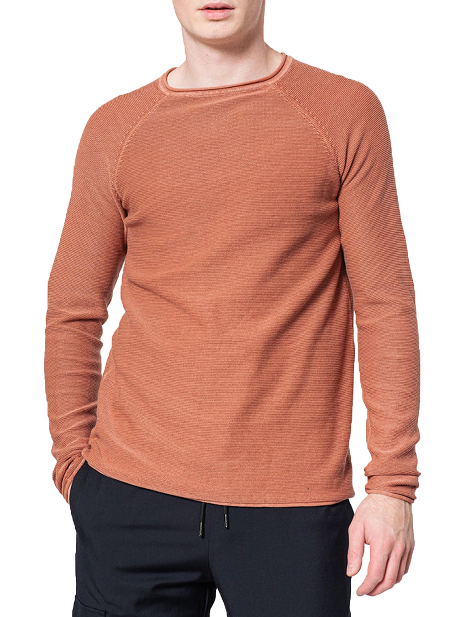 ONLY&SONS PULLOVER GIROCOLLO ROSA ANTICO