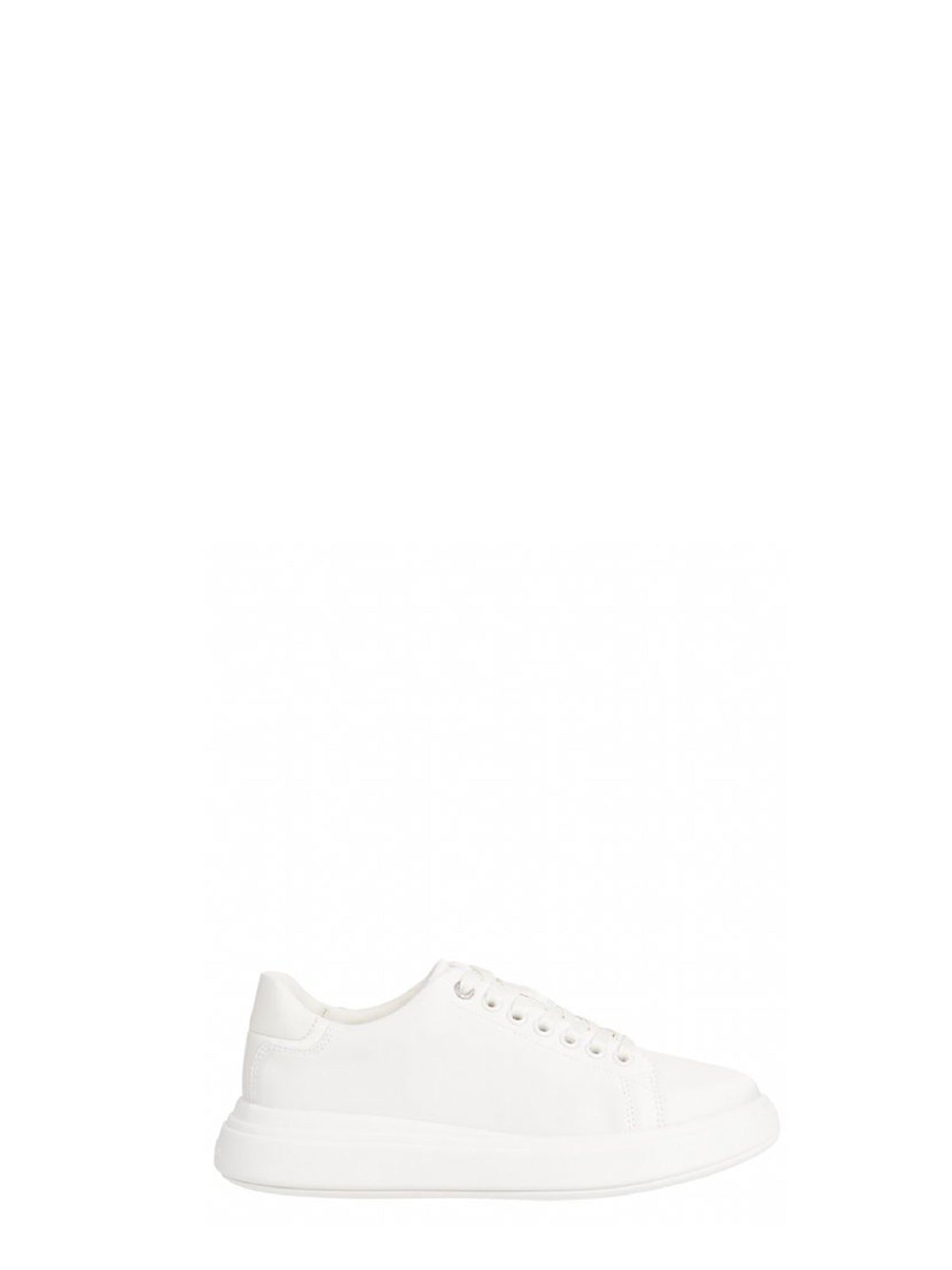 CALVIN KLEIN SHOES SNEAKERS RAISED CUPSOLE LACE BIANCO