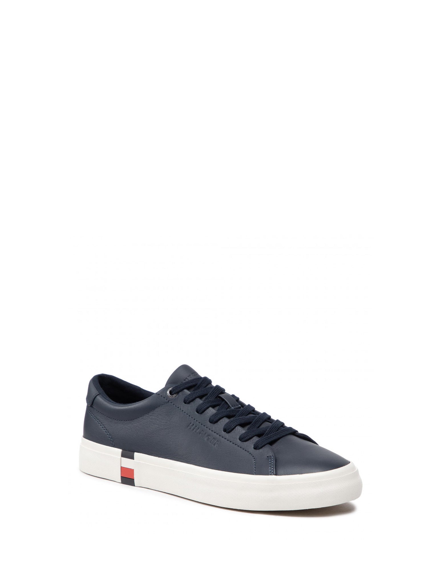 TOMMY HILFIGER SNEACKERS MODERN VULC CORPORATE LEATHER BLU