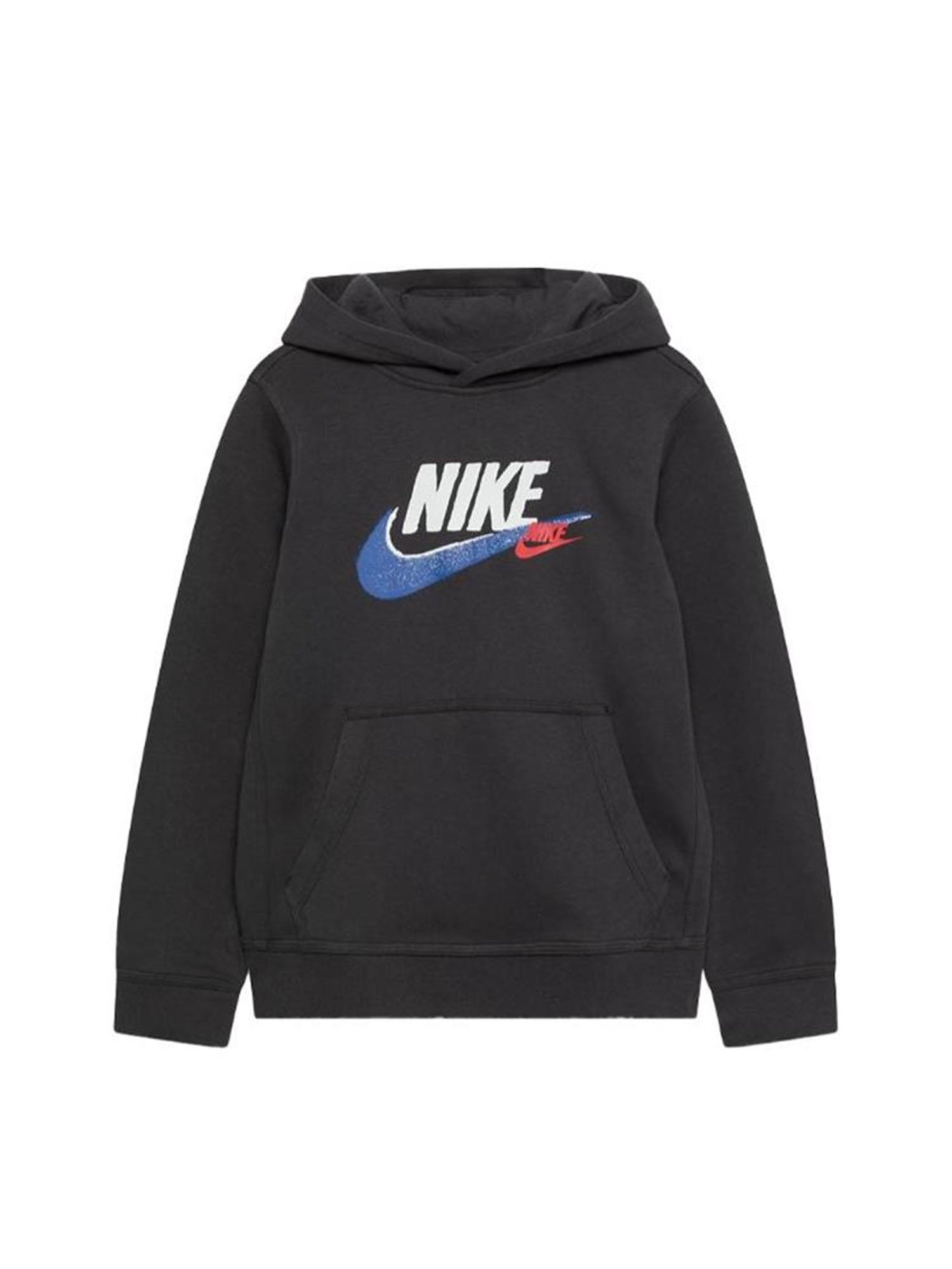 NIKE FELPA CON CAPPUCCIO SPORTSWEAR STANSARD ISSUE GRIGIO