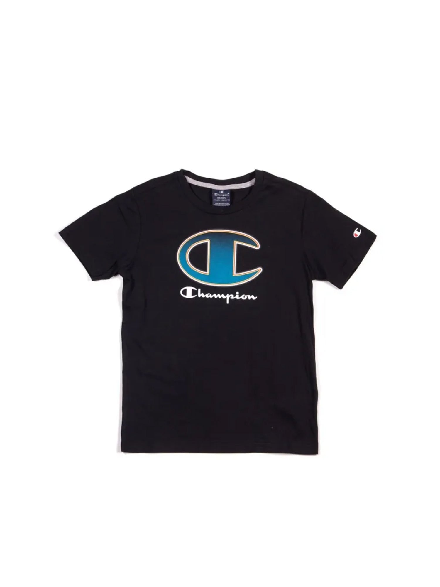 CHAMPION T-SHIRT MANICHE CORTE NERO