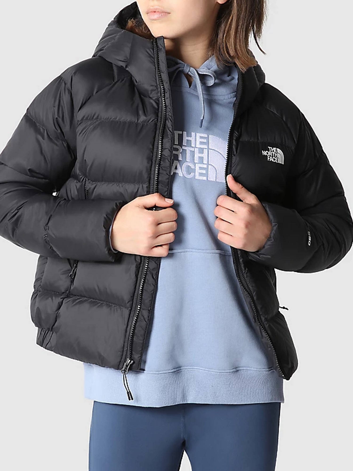 THE NORTH FACE GIUBBINO CON CAPPUCCIO HYALITE NERO