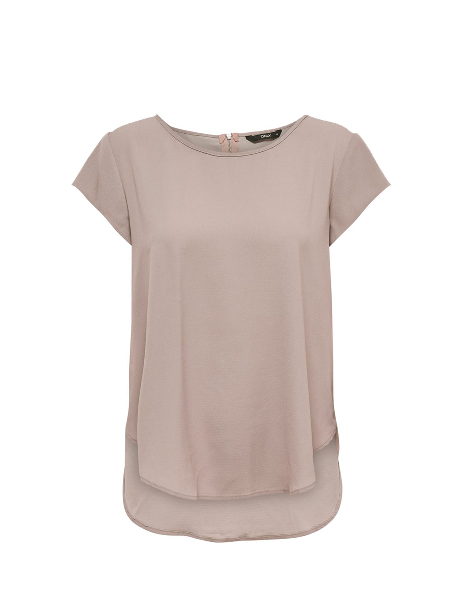 ONLY T-SHIRT A MANICA CORTA BEIGE - ROSA