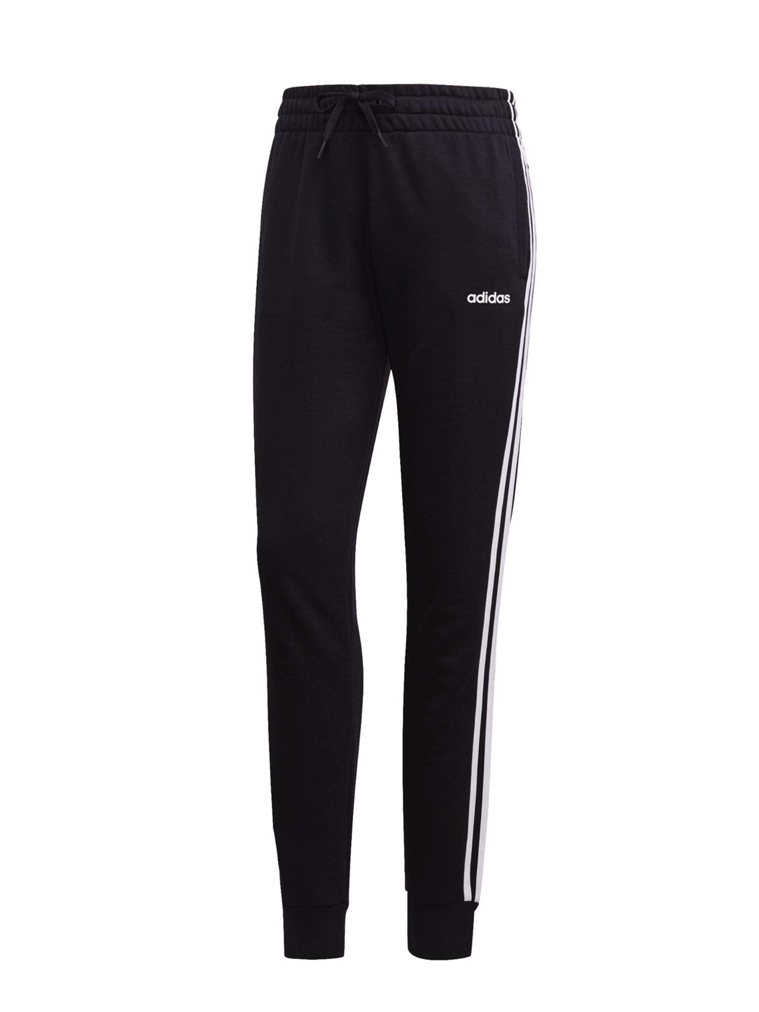 ADIDAS PANTALONI ESSENTIALS 3 STRISCE NERO