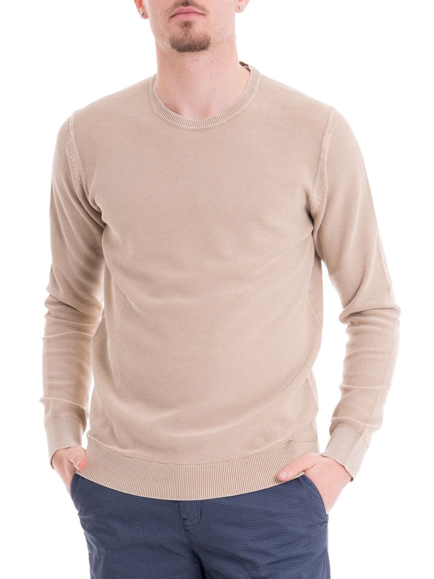 MARKUP PULLOVER GIROCOLLO BEIGE