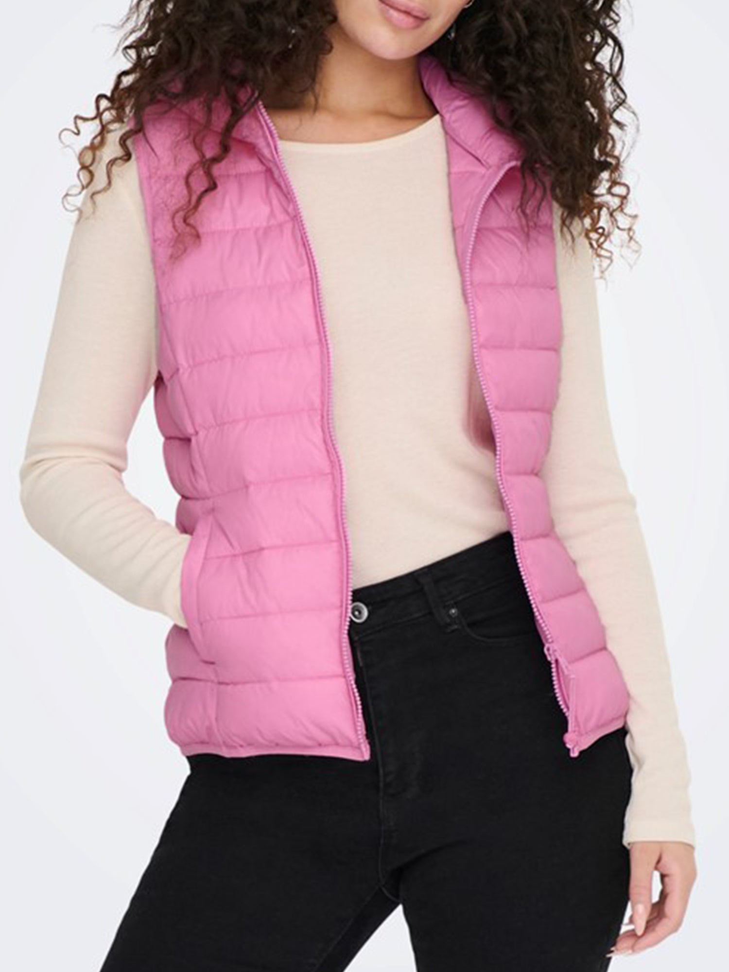 ONLY GILET NEW TAHOE TRAPUNTATO ROSA