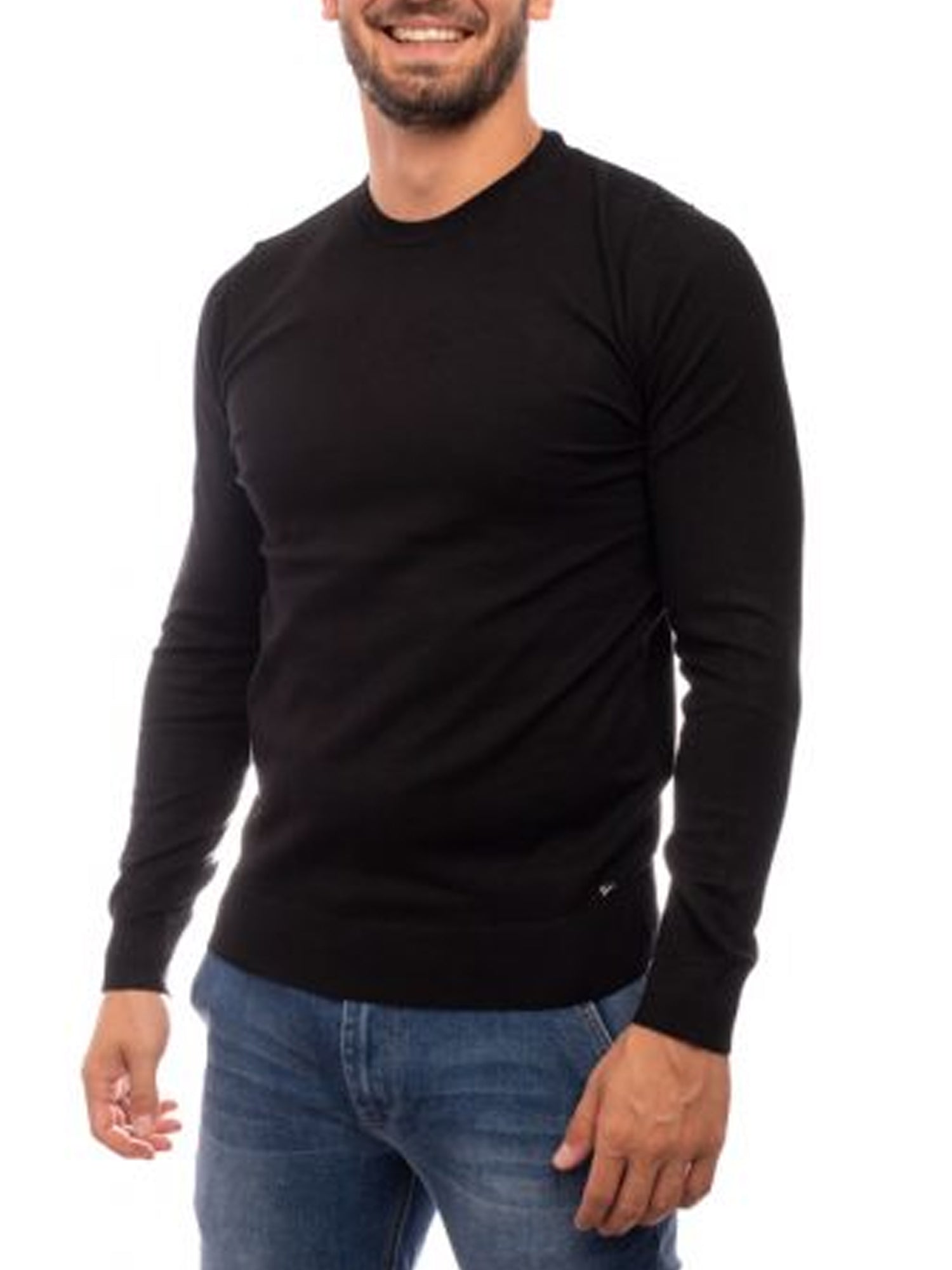 MARKUP PULLOVER GIROCOLLO NERO