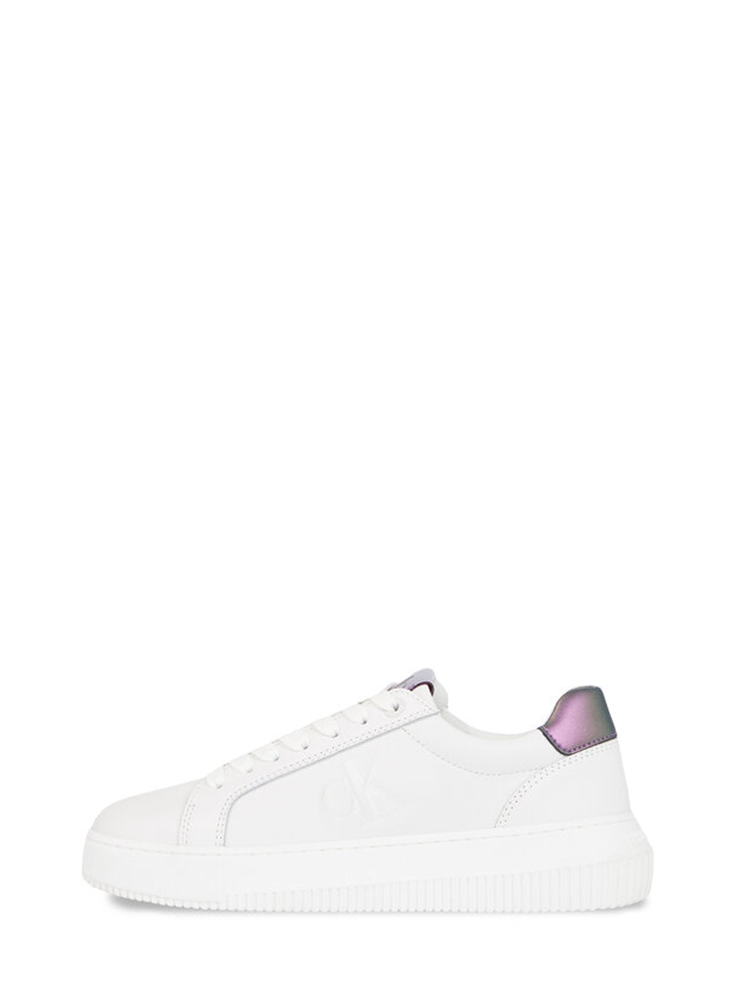 CALVIN KLEIN SNEAKERS CHUNKY CUPSOLE LACEUP BIANCO-AMETISTA