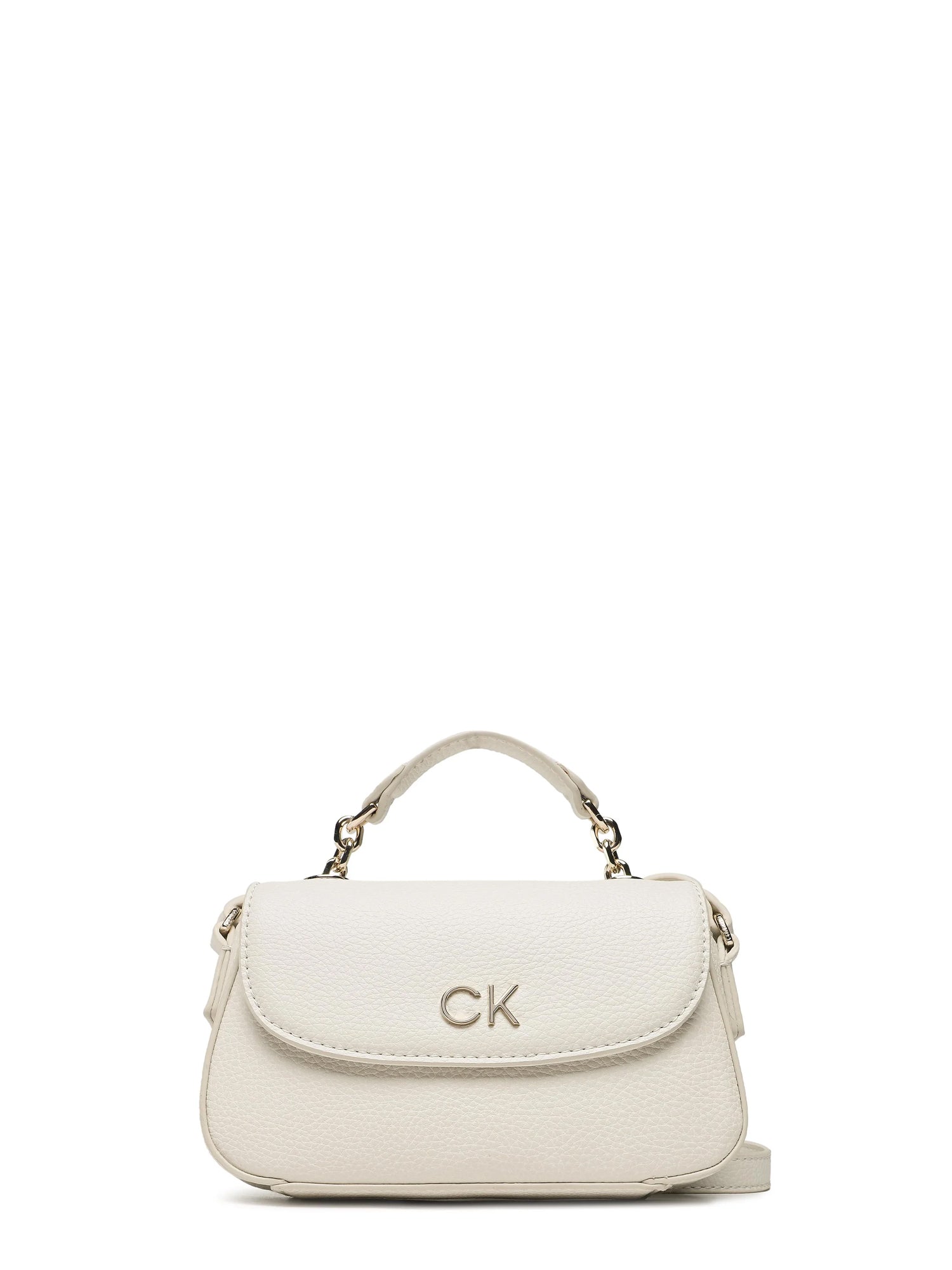 CALVIN KLEIN ACCESSORIES BORSA A TRACOLLA RE-LOCK CROSSBODY ECRU