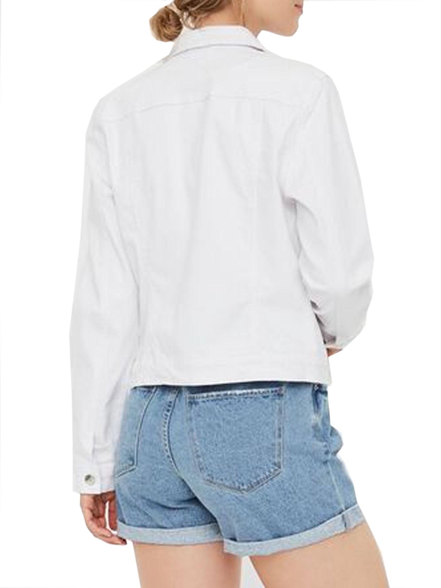 VERO MODA GIACCA CORTA IN DENIM BRIGHT WHITE