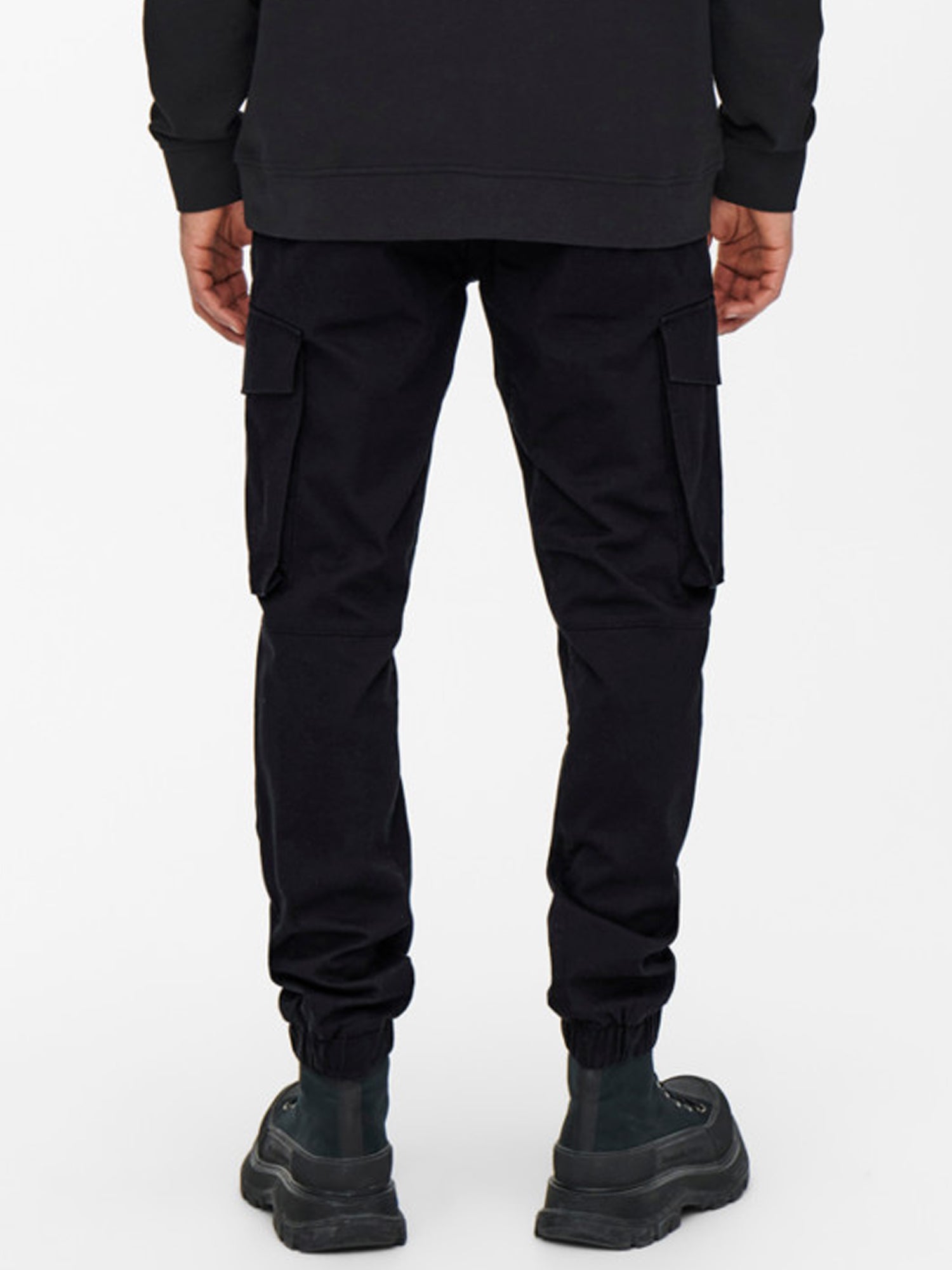 ONLY&SONS PANTALONI KIM CARGO NERO