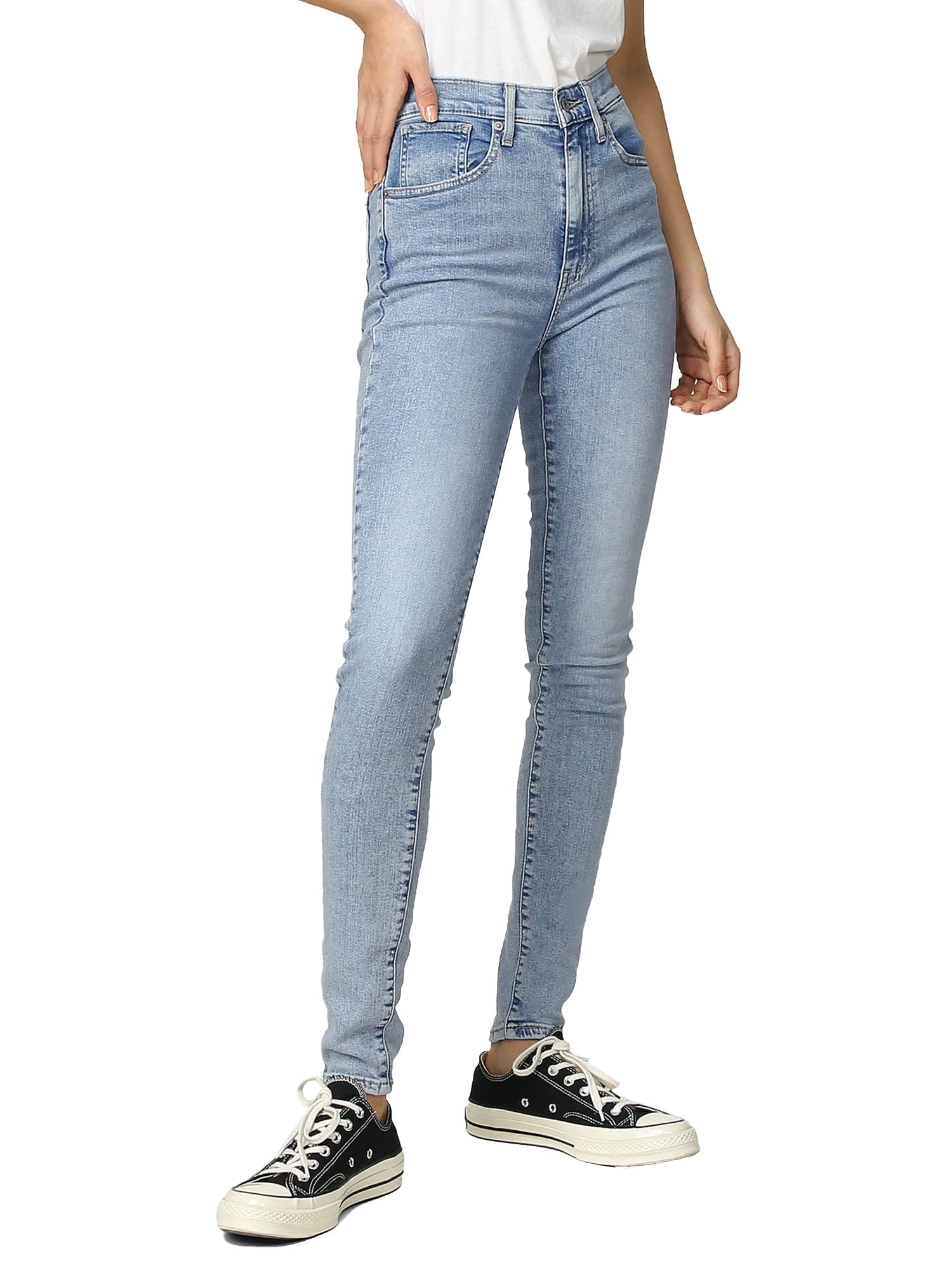 LEVI'S JEANS SUPER SKINNY IN DENIM BLU CHIARO