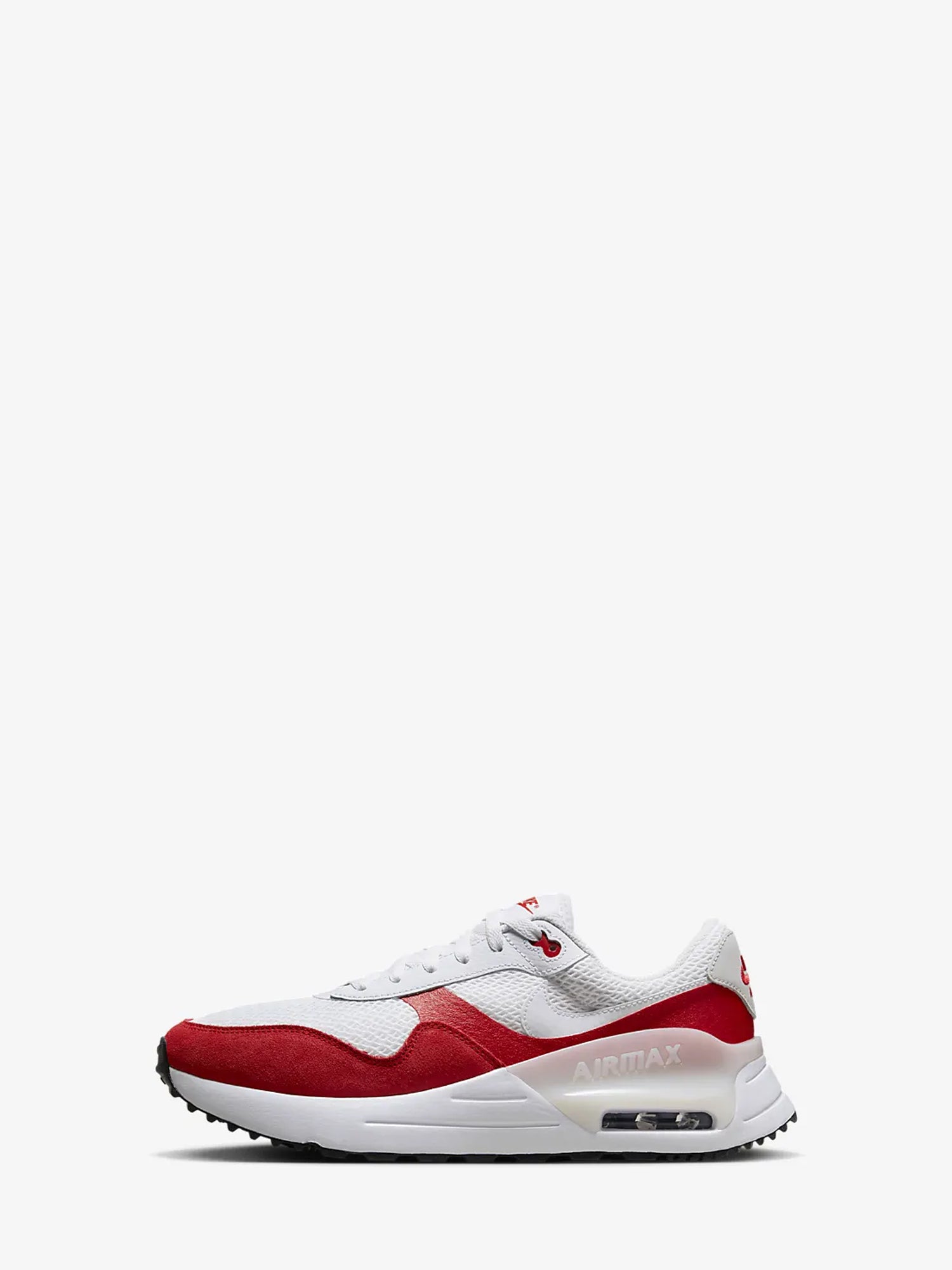 NIKE SNEAKERS AIR MAX SYSTM BIANCO-ROSSO-NERO