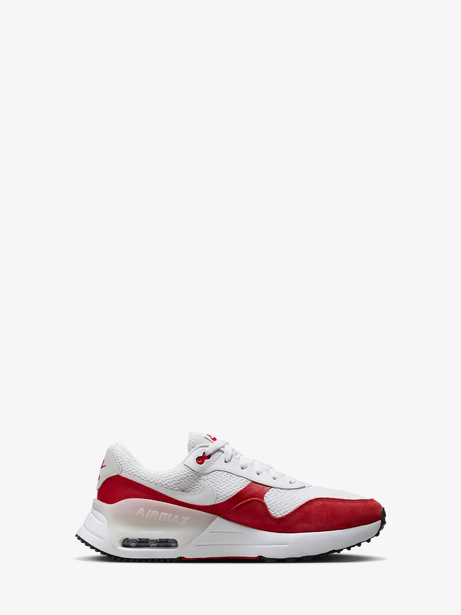 NIKE SNEAKERS AIR MAX SYSTM BIANCO-ROSSO-NERO