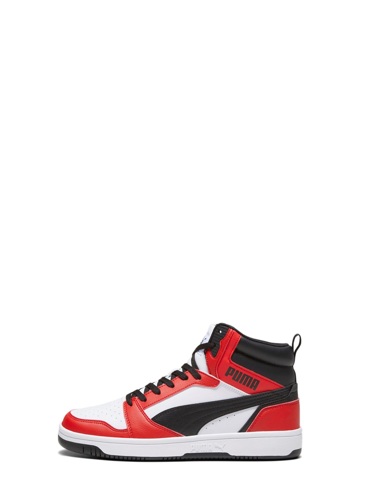 PUMA SNEAKERS ALTE REBOUND BIANCO-ROSSO