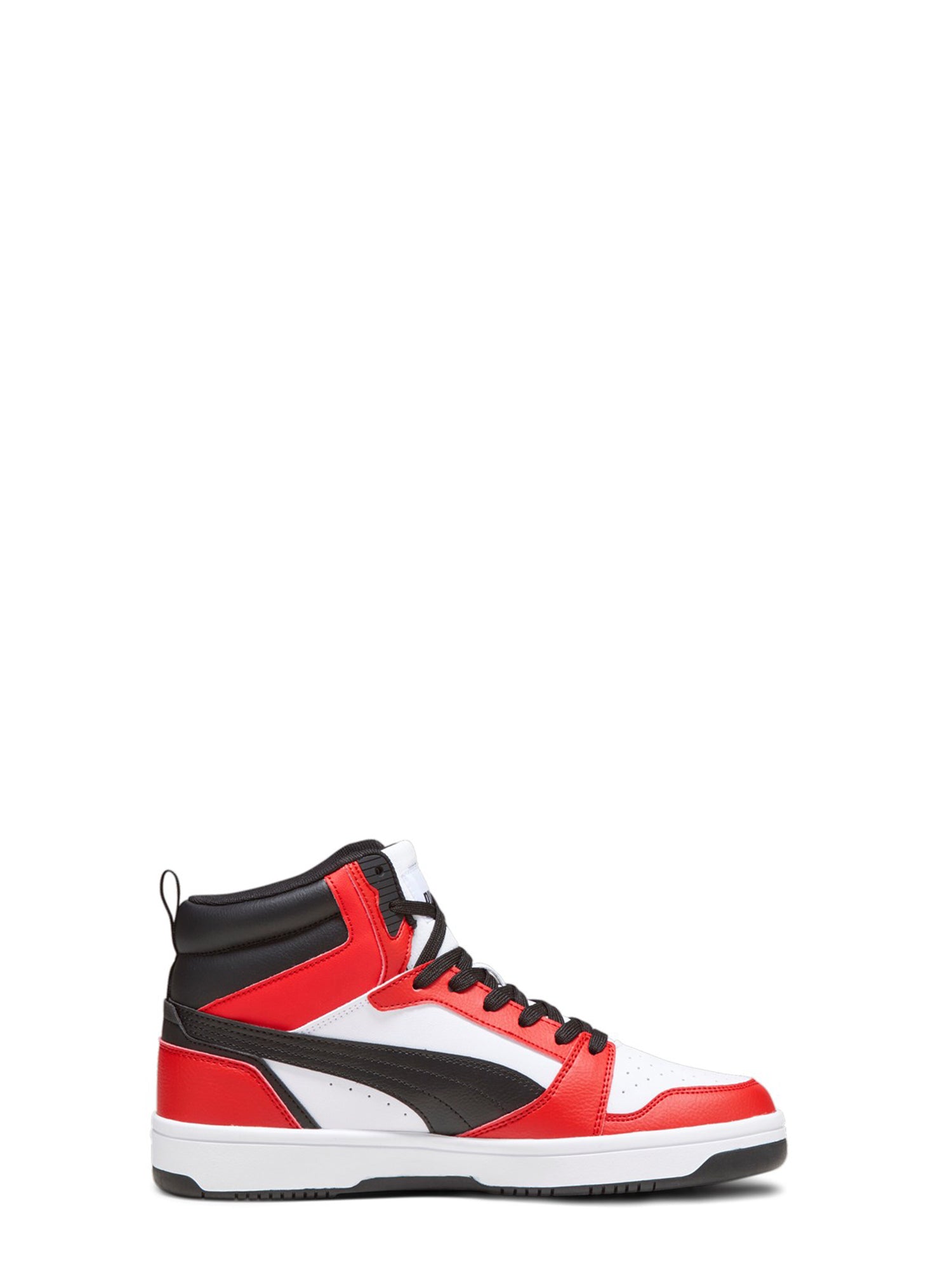 PUMA SNEAKERS ALTE REBOUND BIANCO-ROSSO