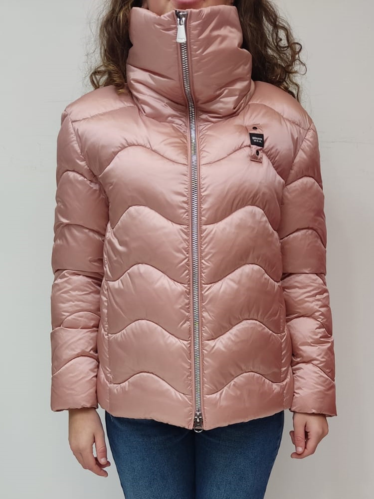 BLAUER PIUMINO CON IMBOTTITURA ROSA PALLIDO