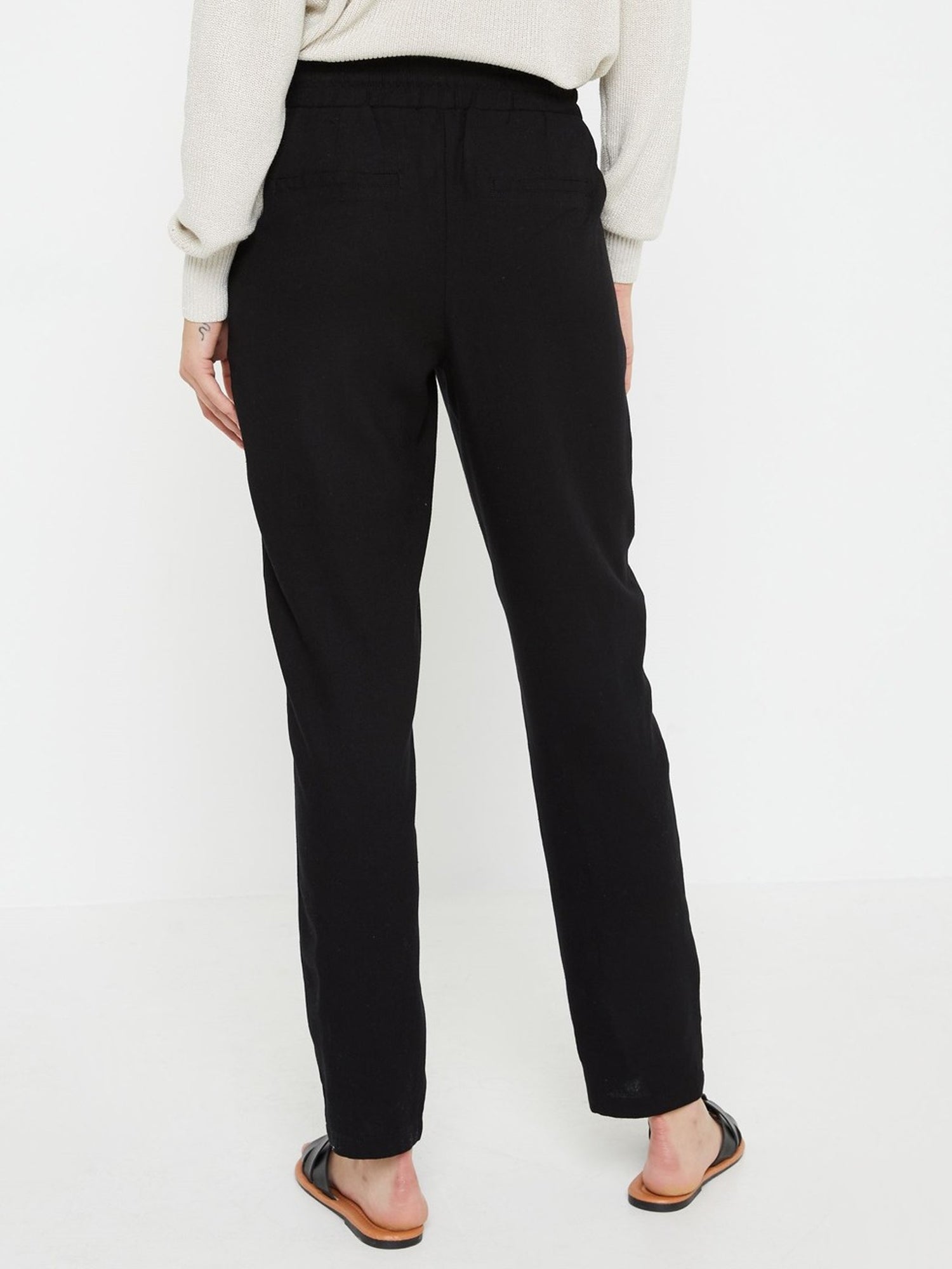 VERO MODA PANTALONI IN TESSUTO NERO