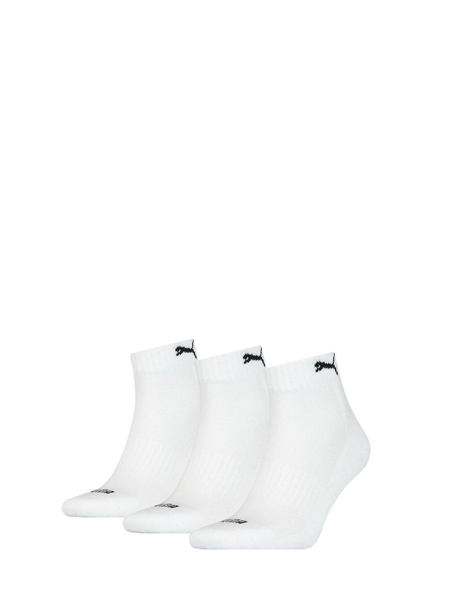 PUMA CALZINI SET 3 QUARTER BIANCO