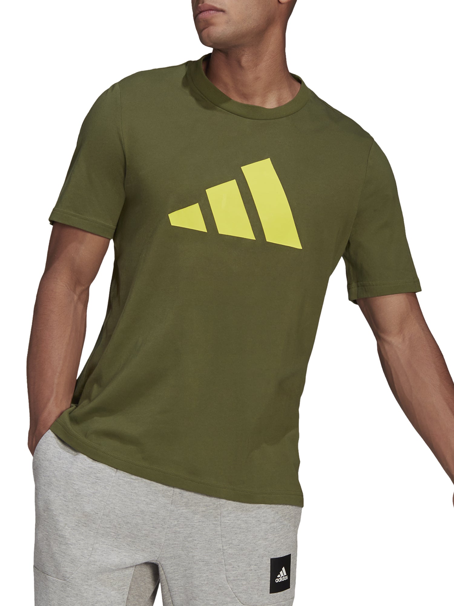 ADIDAS T-SHIRT SPORTSWEAR VERDE - GIALLO