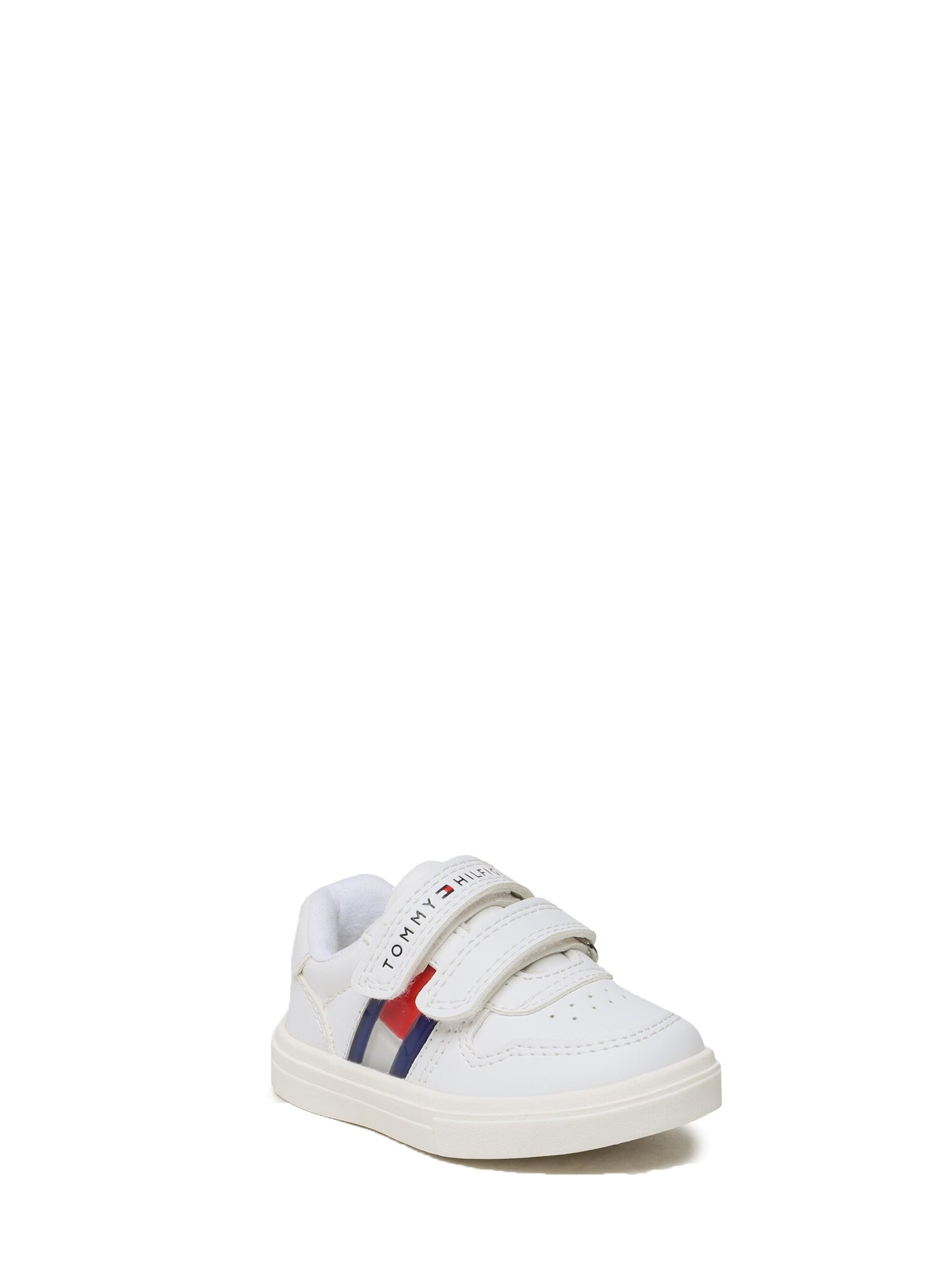 TOMMY HILFIGER SNEAKERS BASSA FLAG BIANCO