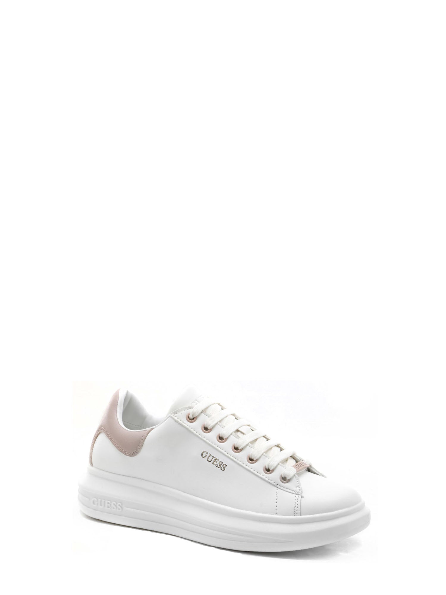 GUESS JEANS SNEAKERS SALERNO BIANCO - ROSA