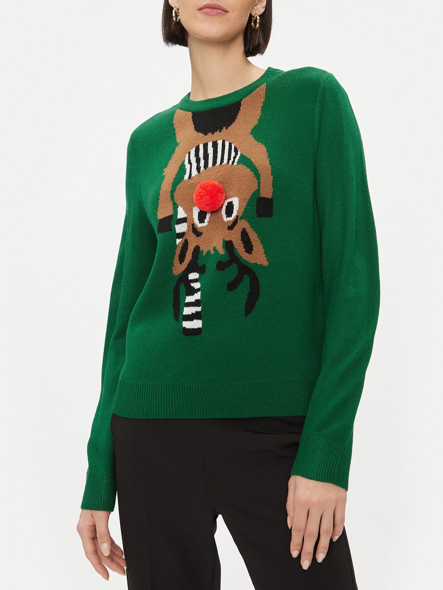 ONLY PULLOVER XMAS VERDE